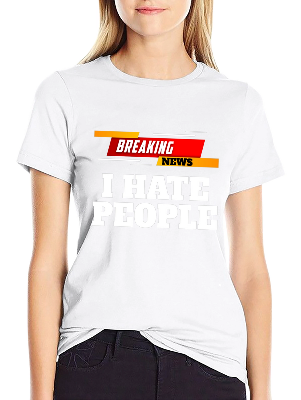I Hate People Breaking News T-Shirt