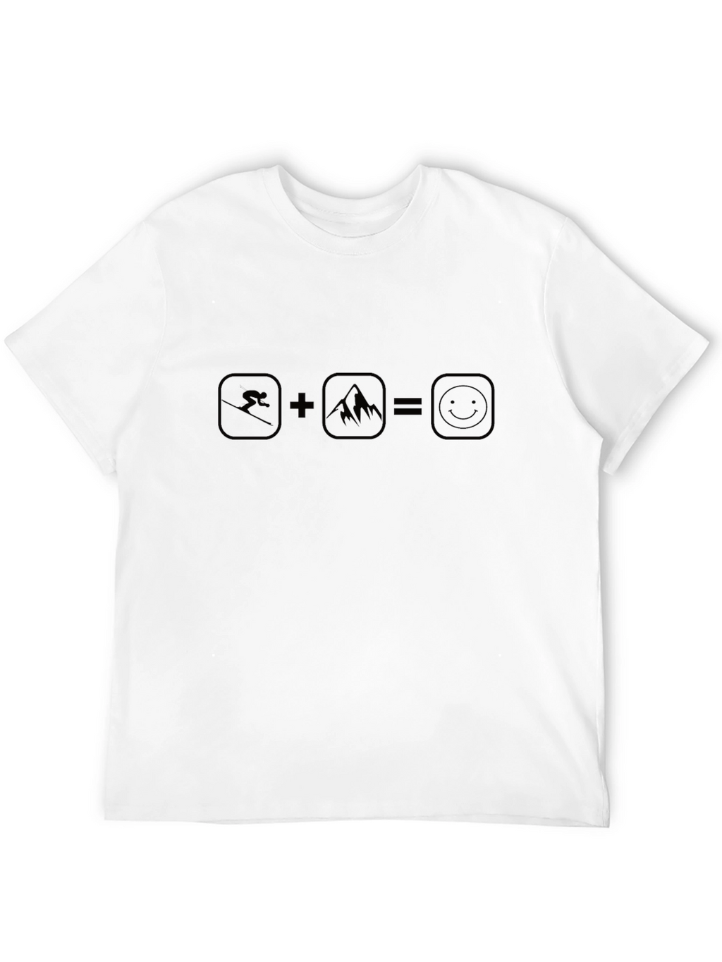 Ski + Mountain = Happy T-Shirt
