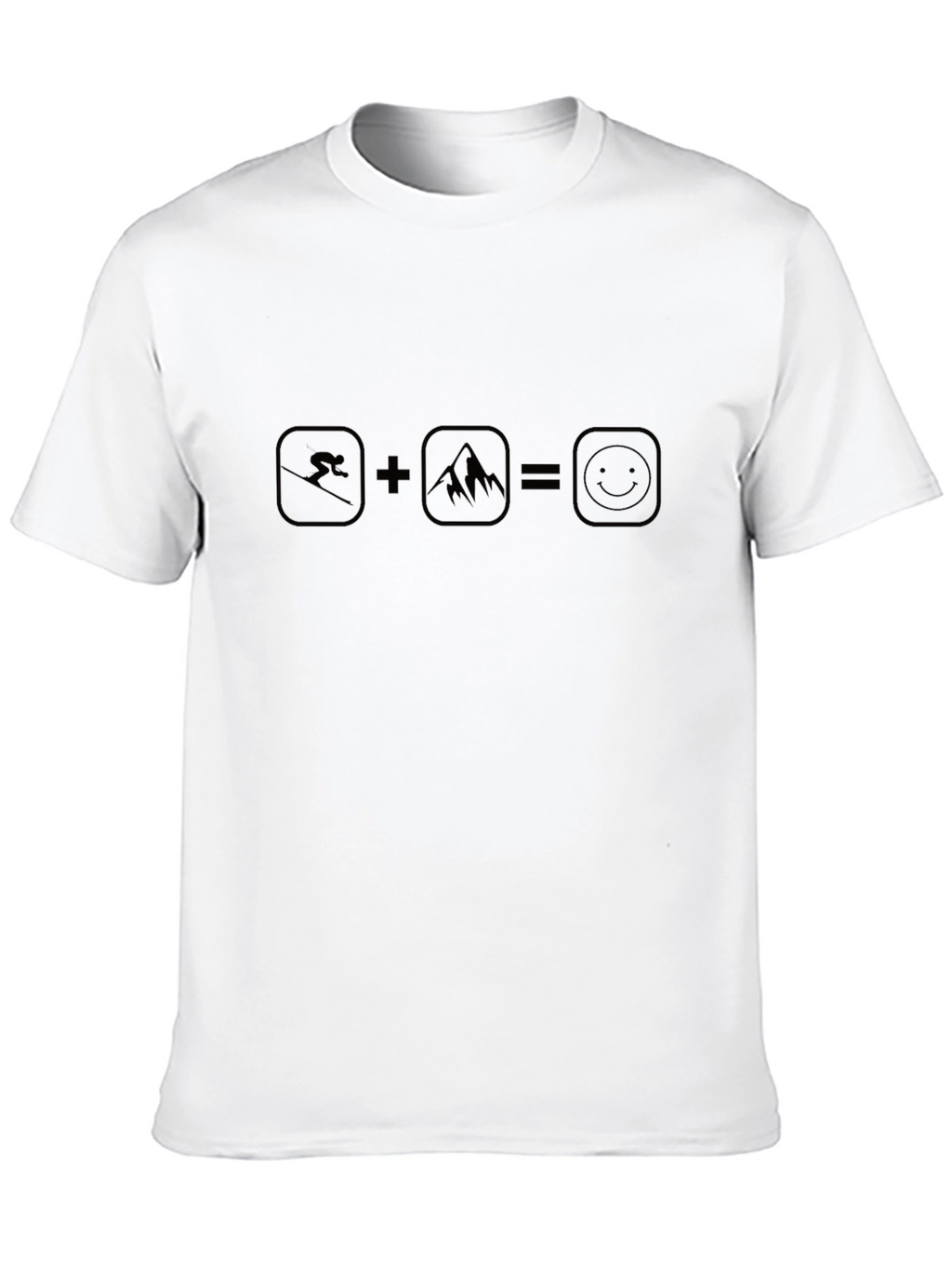 Ski + Mountain = Happy T-Shirt