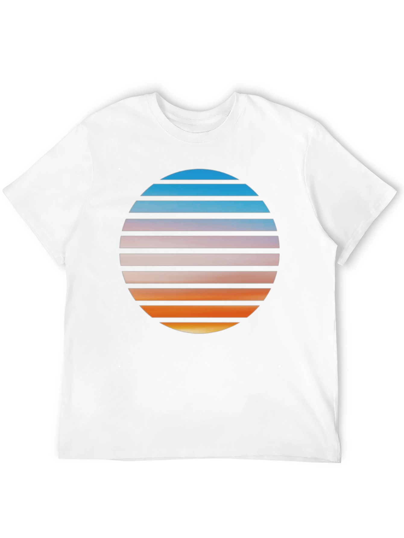 Retro Sunset Graphic T-Shirt - Black