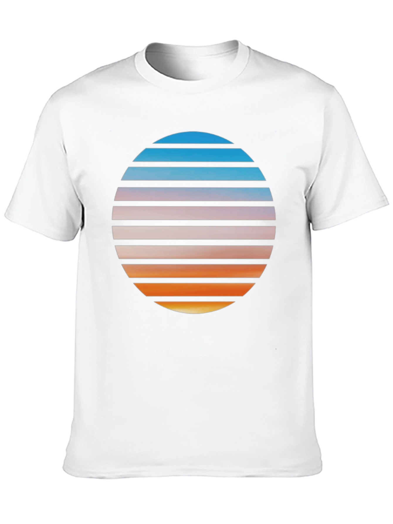 Retro Sunset Graphic T-Shirt - Black