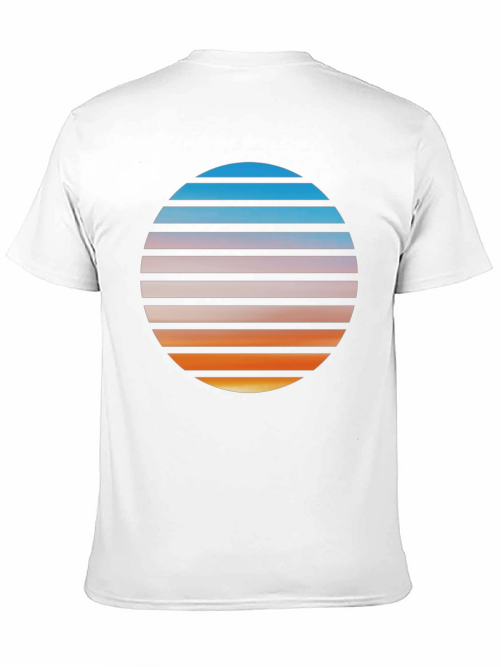 Retro Sunset Graphic T-Shirt - Black
