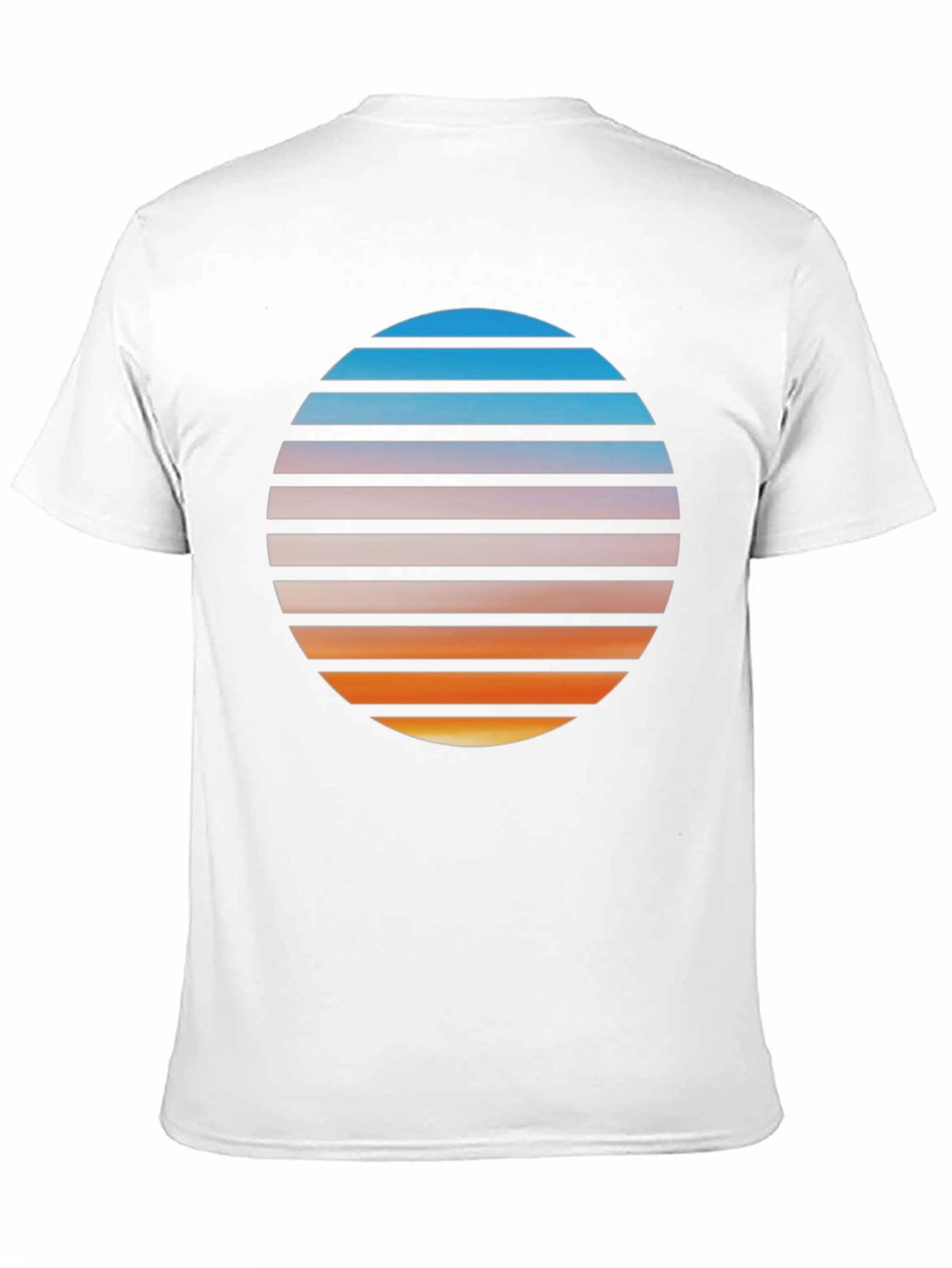 Retro Sunset Graphic T-Shirt - Black