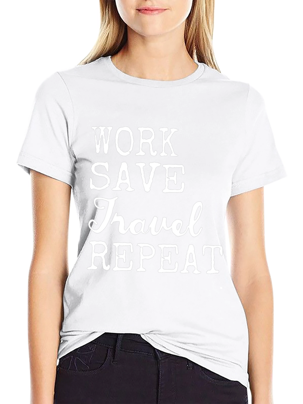 Work Save Travel Repeat Graphic Tee