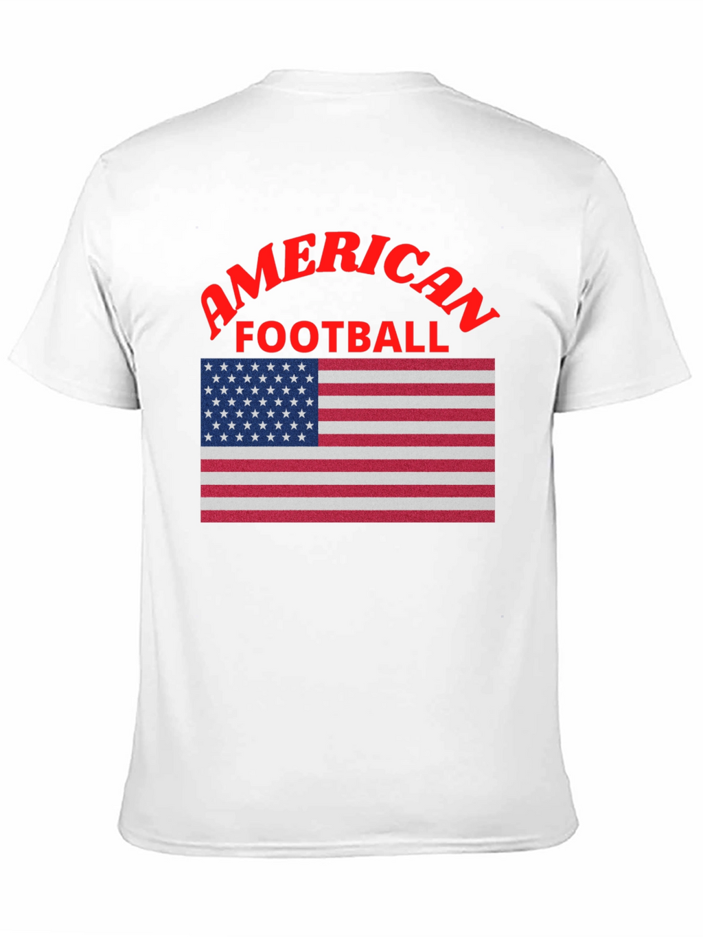 American Football USA Flag Graphic T-Shirt