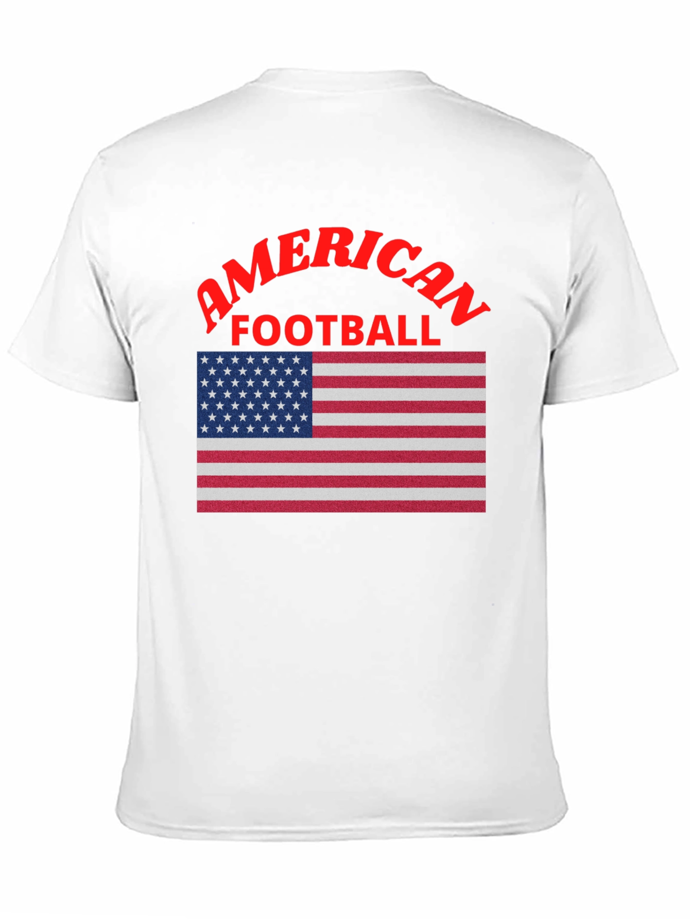 American Football USA Flag Graphic T-Shirt