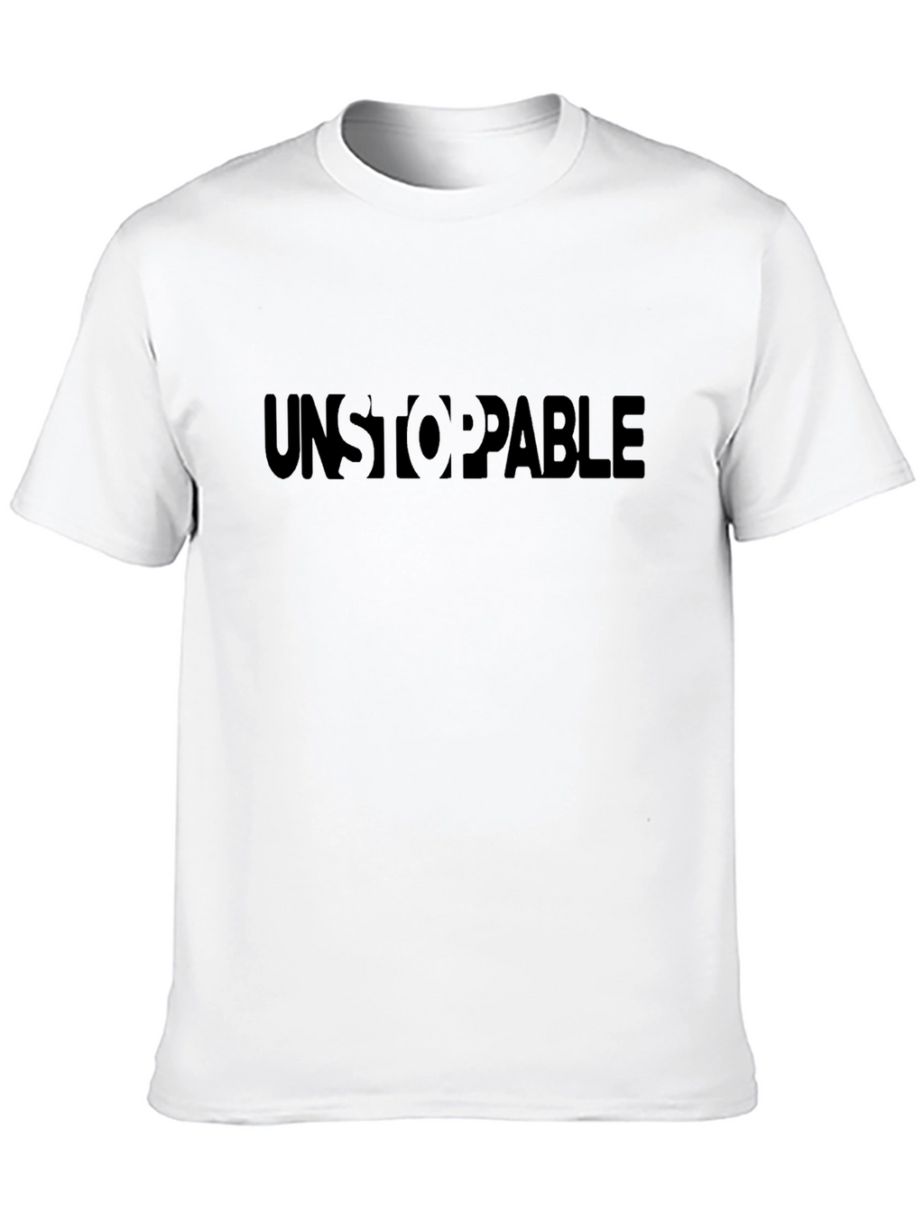 Unstoppable Black Crew Neck T-Shirt