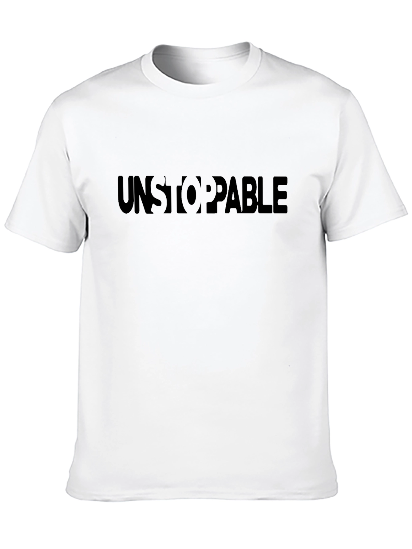 Unstoppable Black Crew Neck T-Shirt