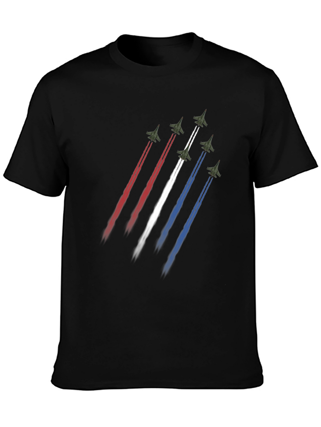 Jet Fighter Formation Graphic T-Shirt