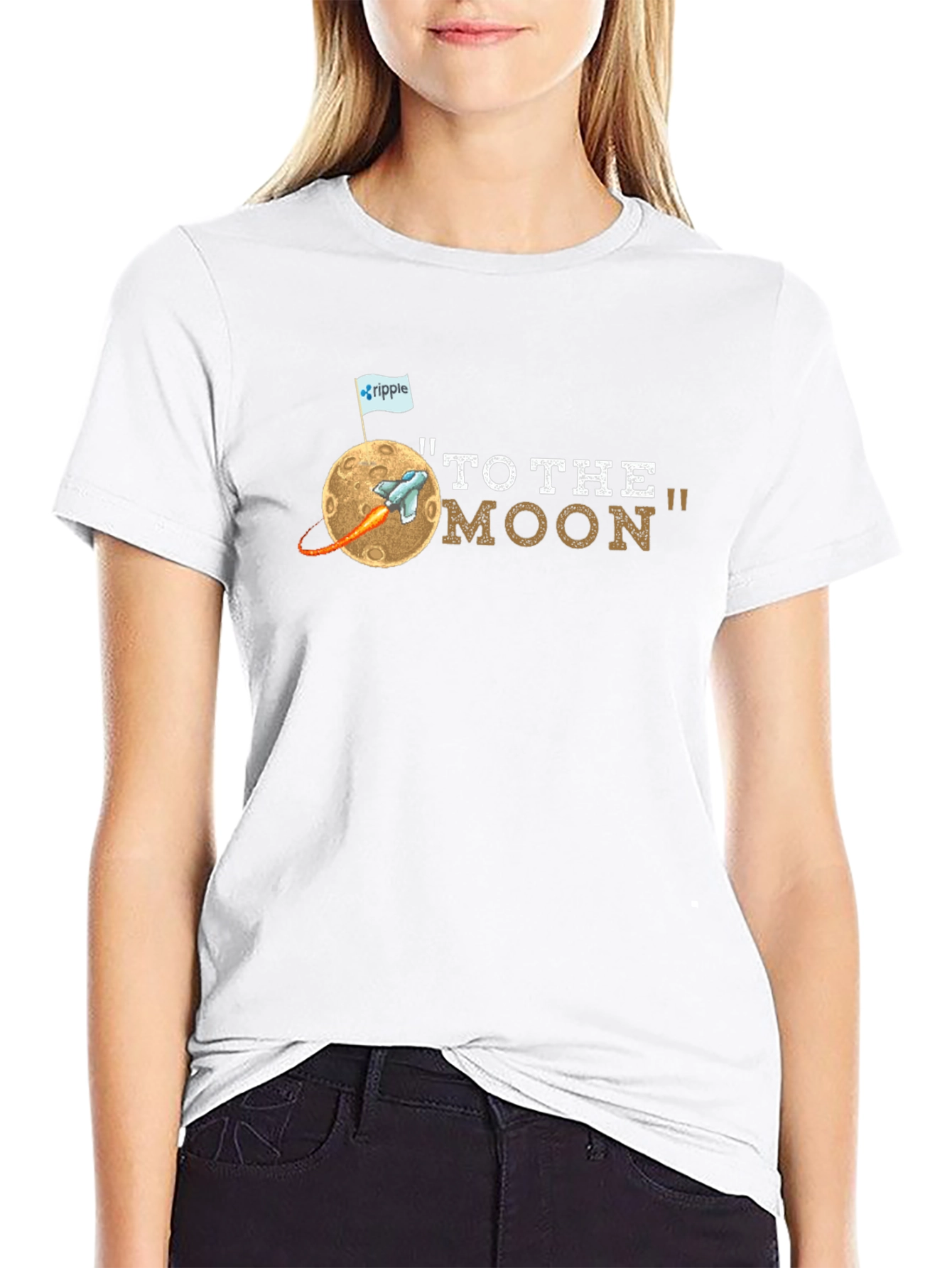 To the Moon Graphic Tee - Crypto Enthusiast Shirt