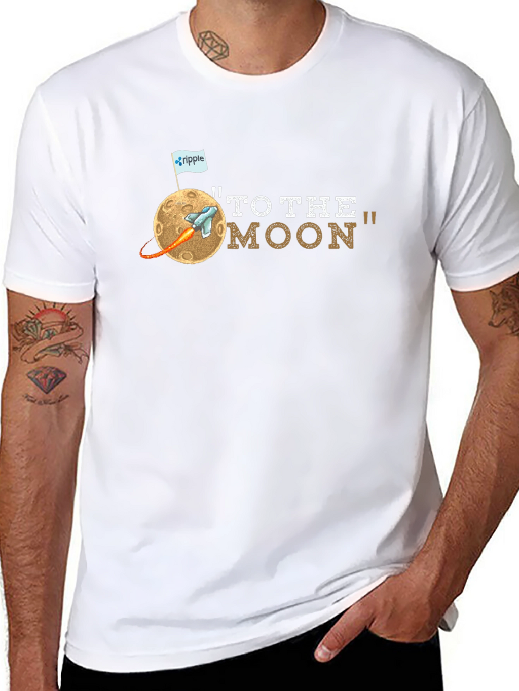 To the Moon Graphic Tee - Crypto Enthusiast Shirt