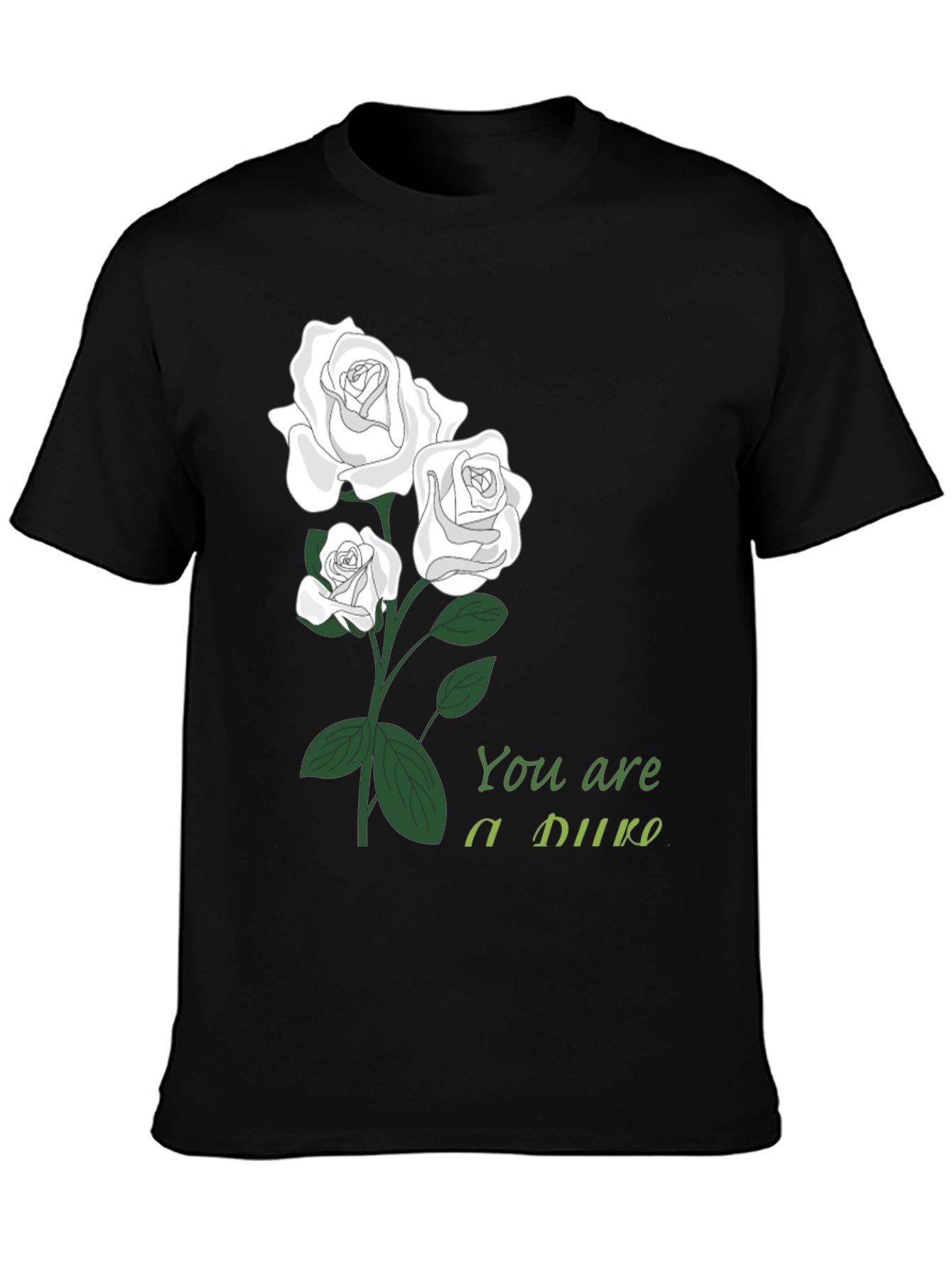 Floral You are a Duke Black T-Shirt