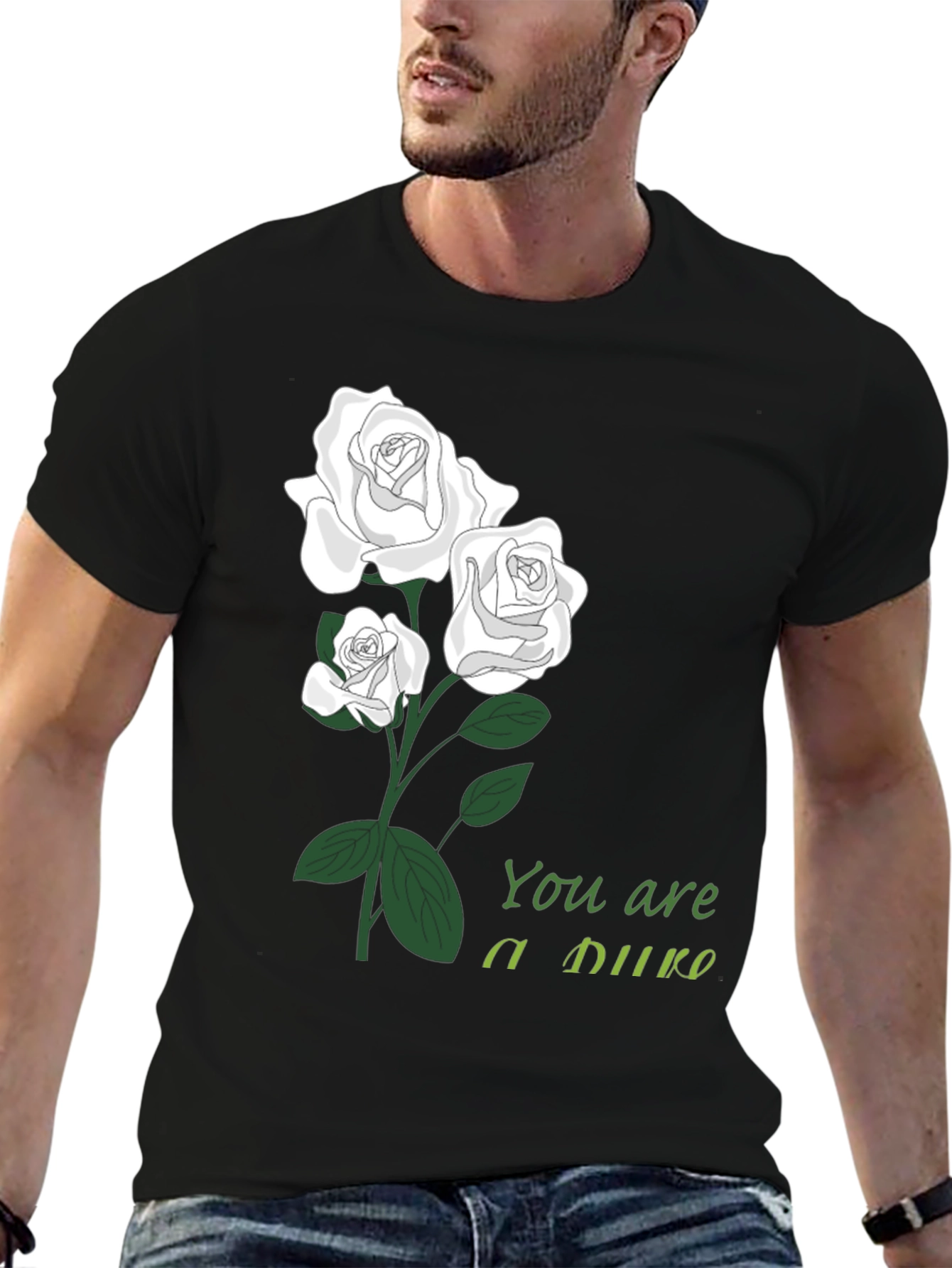 Floral You are a Duke Black T-Shirt
