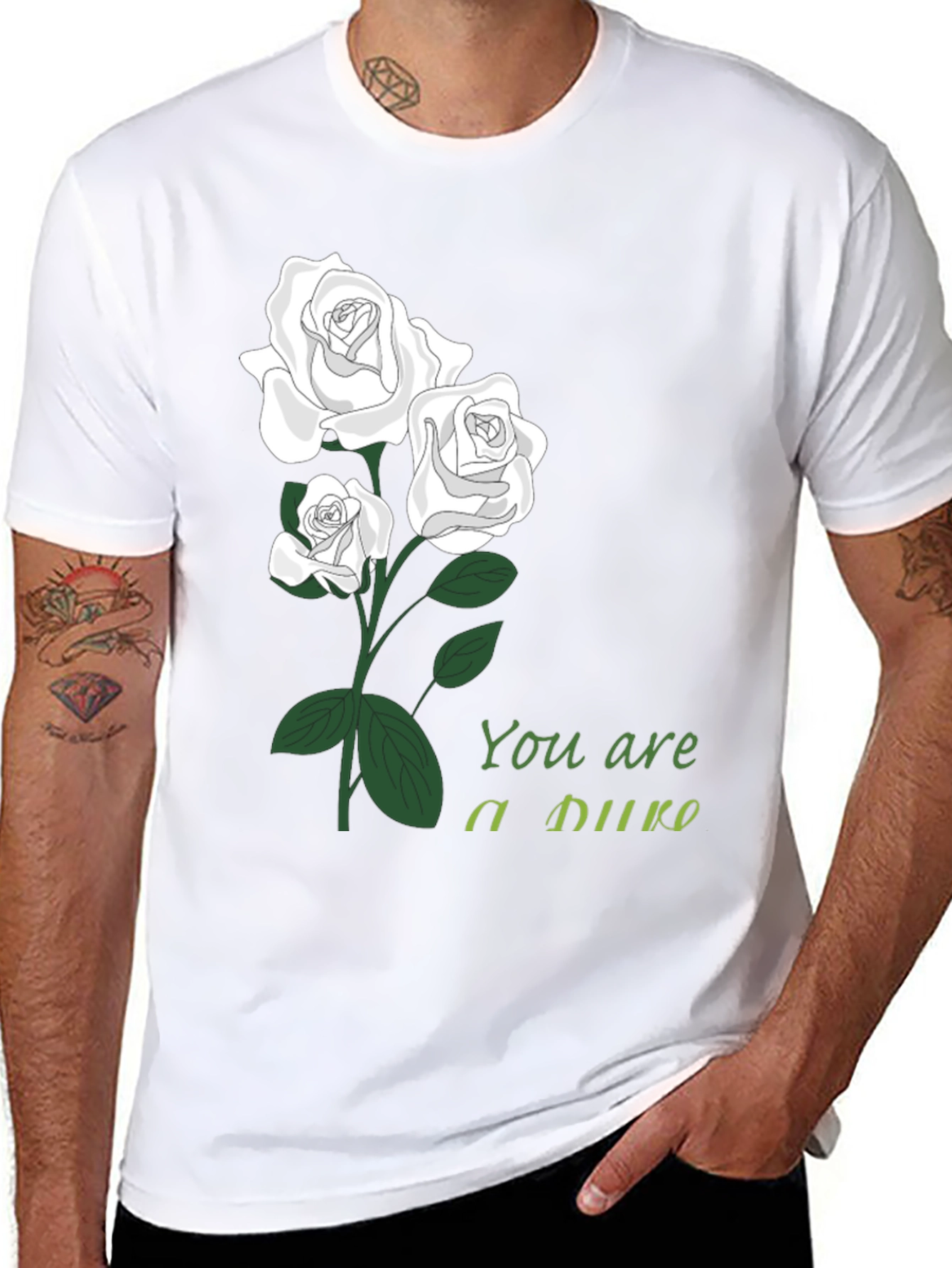 Floral You are a Duke Black T-Shirt