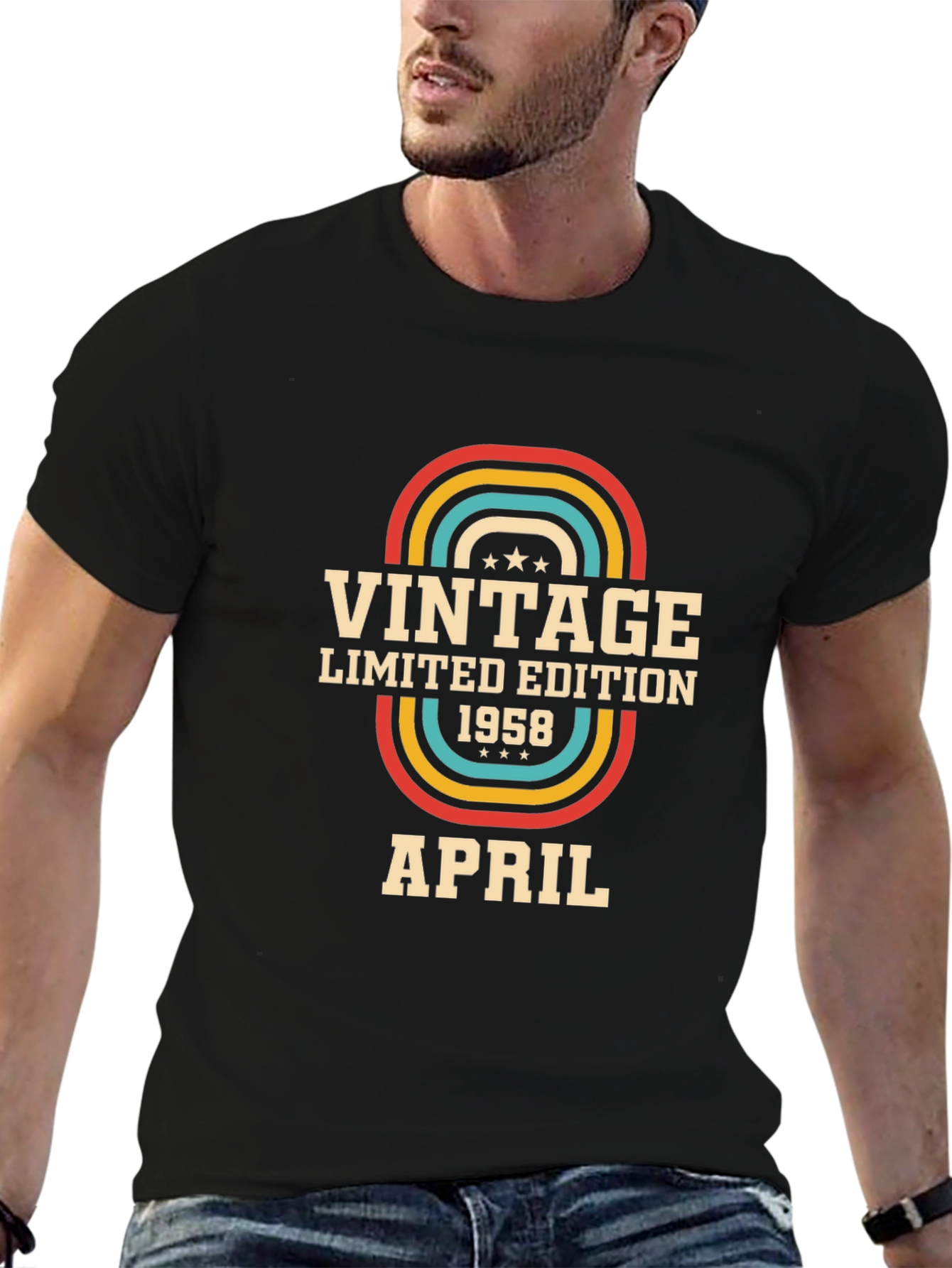 Vintage Limited Edition 1958 April Graphic T-Shirt