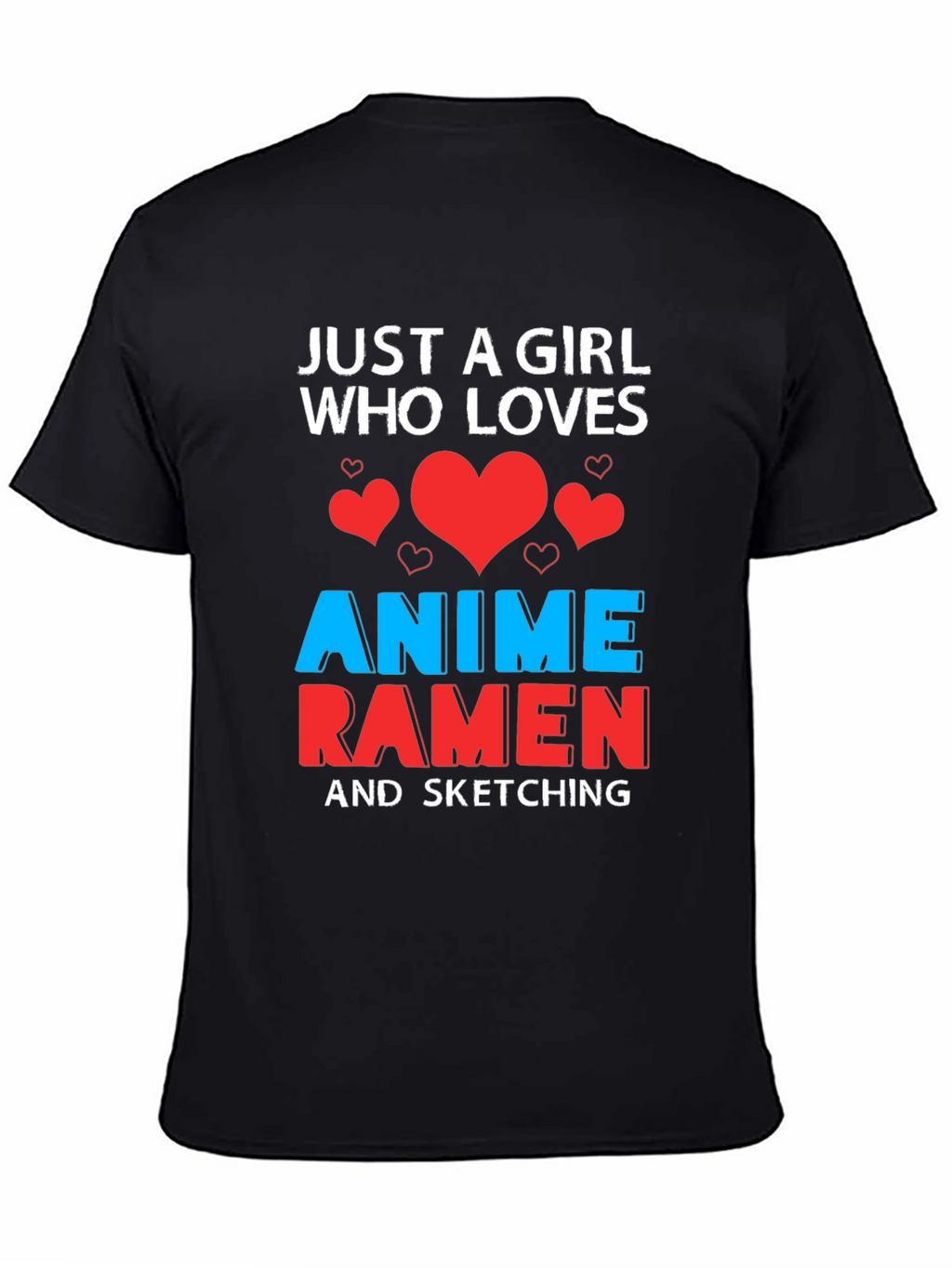 Anime Ramen Sketching Graphic T-Shirt