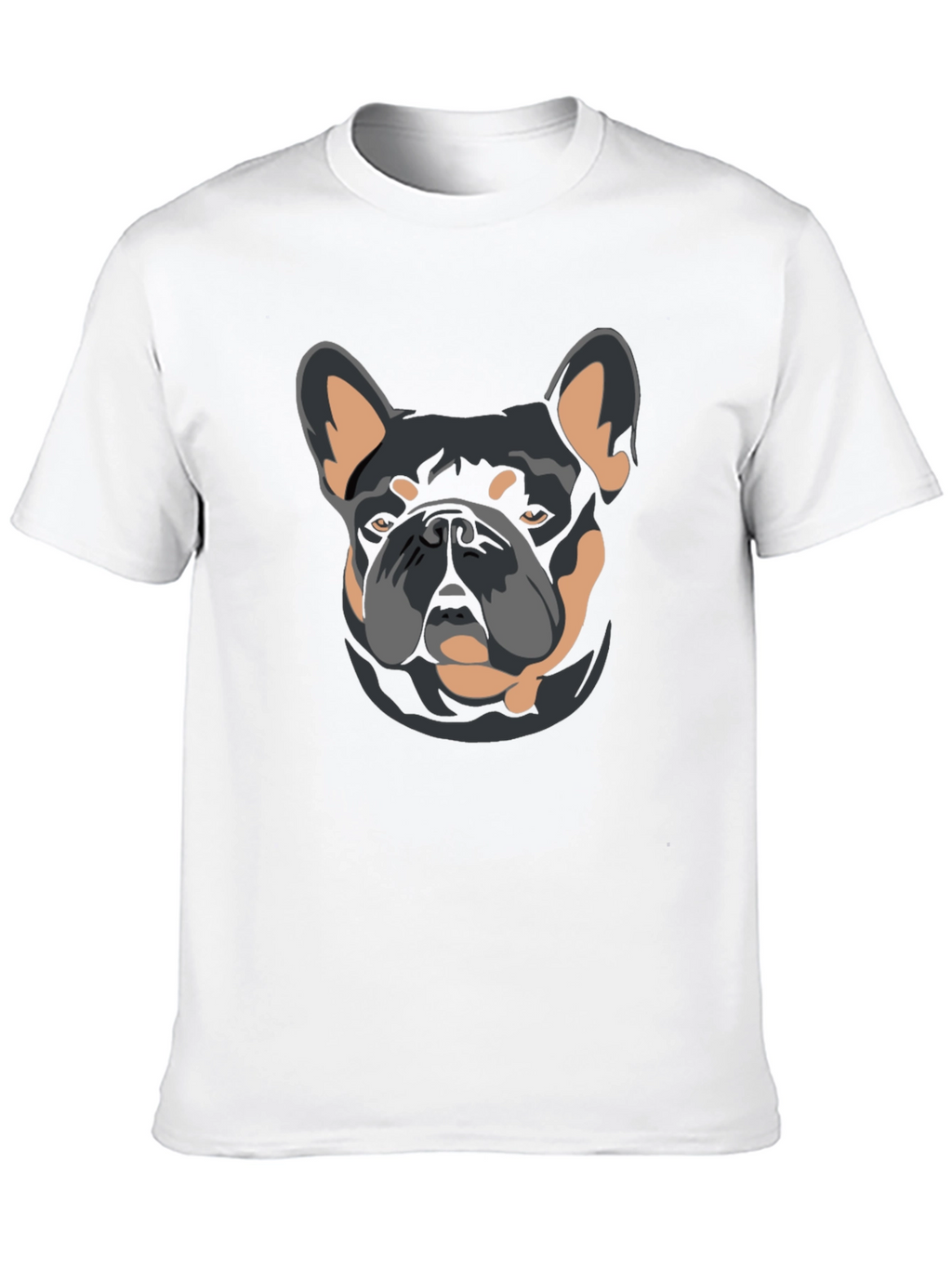 Black Dog Graphic T-Shirt - French Bulldog Design