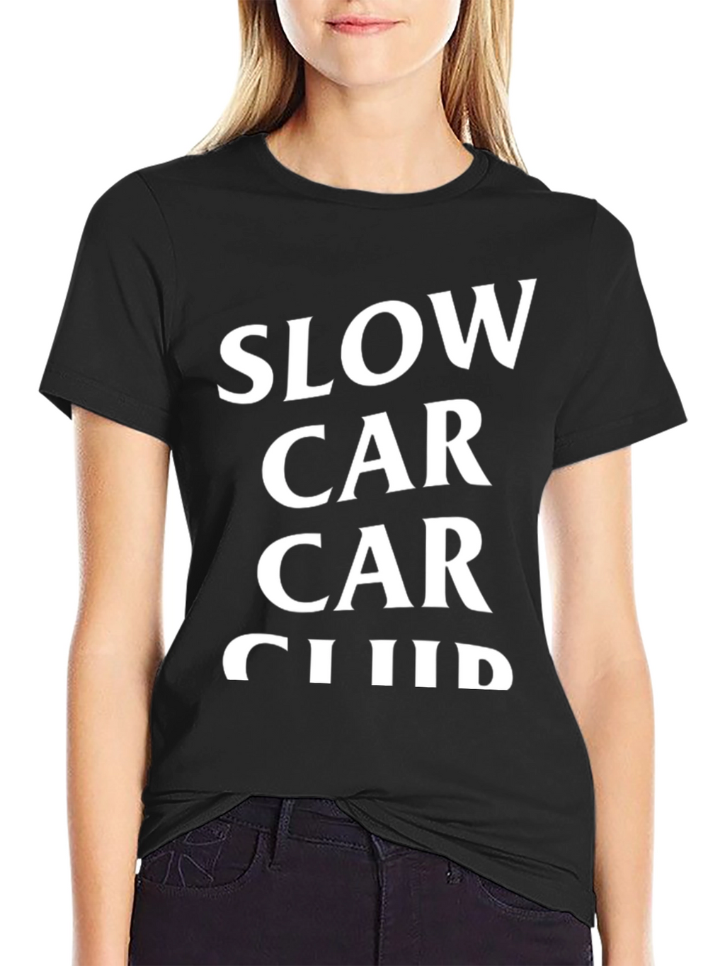 Slow Car Car Club Black Graphic Tee