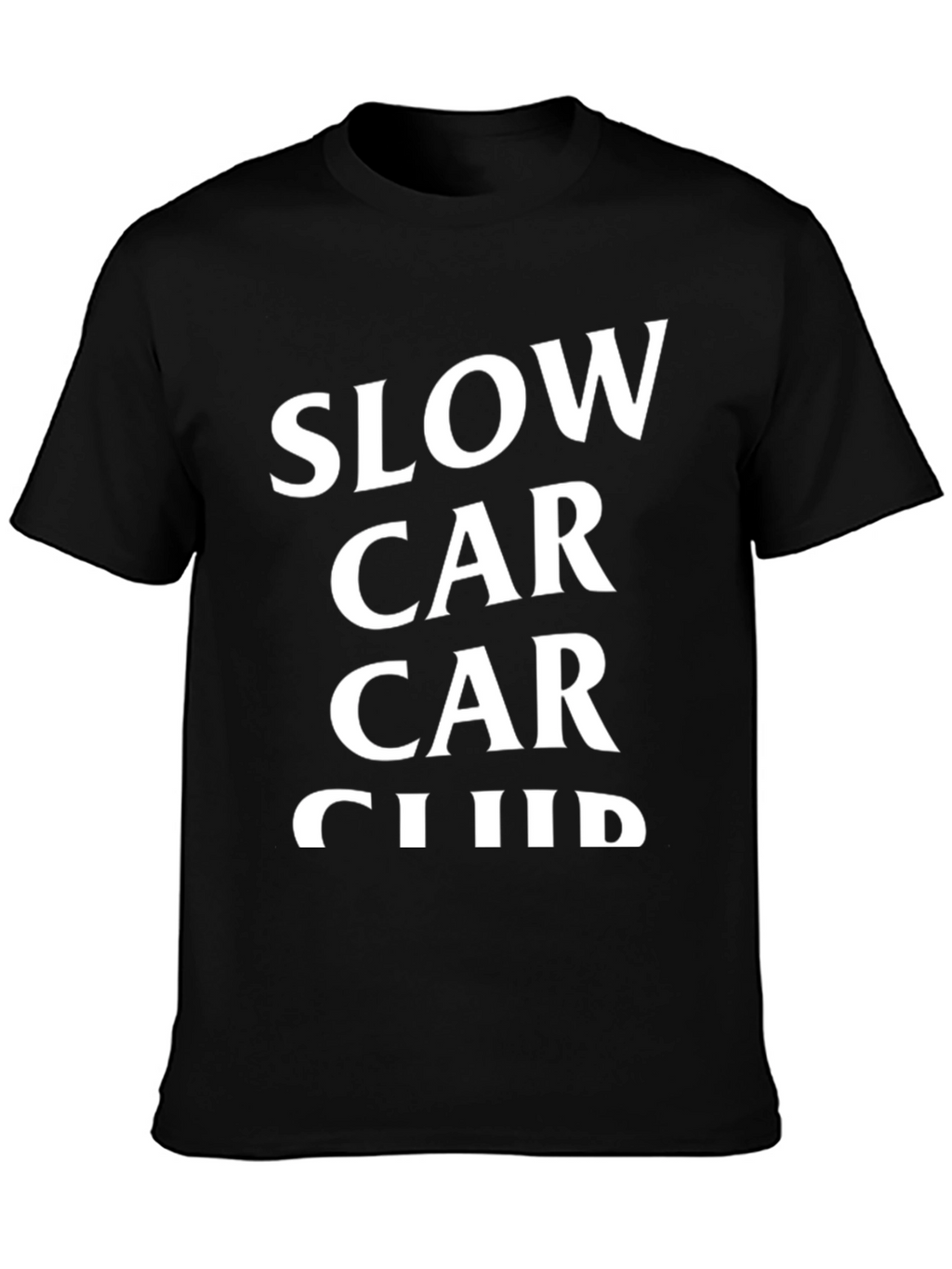 Slow Car Car Club Black Graphic Tee