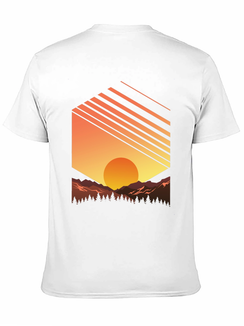 Sunset Mountain Graphic Tee - Nature Inspired T-Shirt