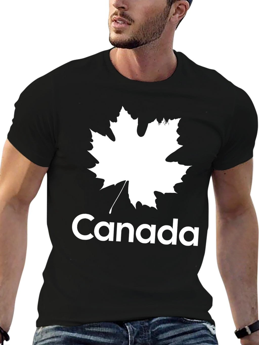 Canada Maple Leaf Black T-Shirt