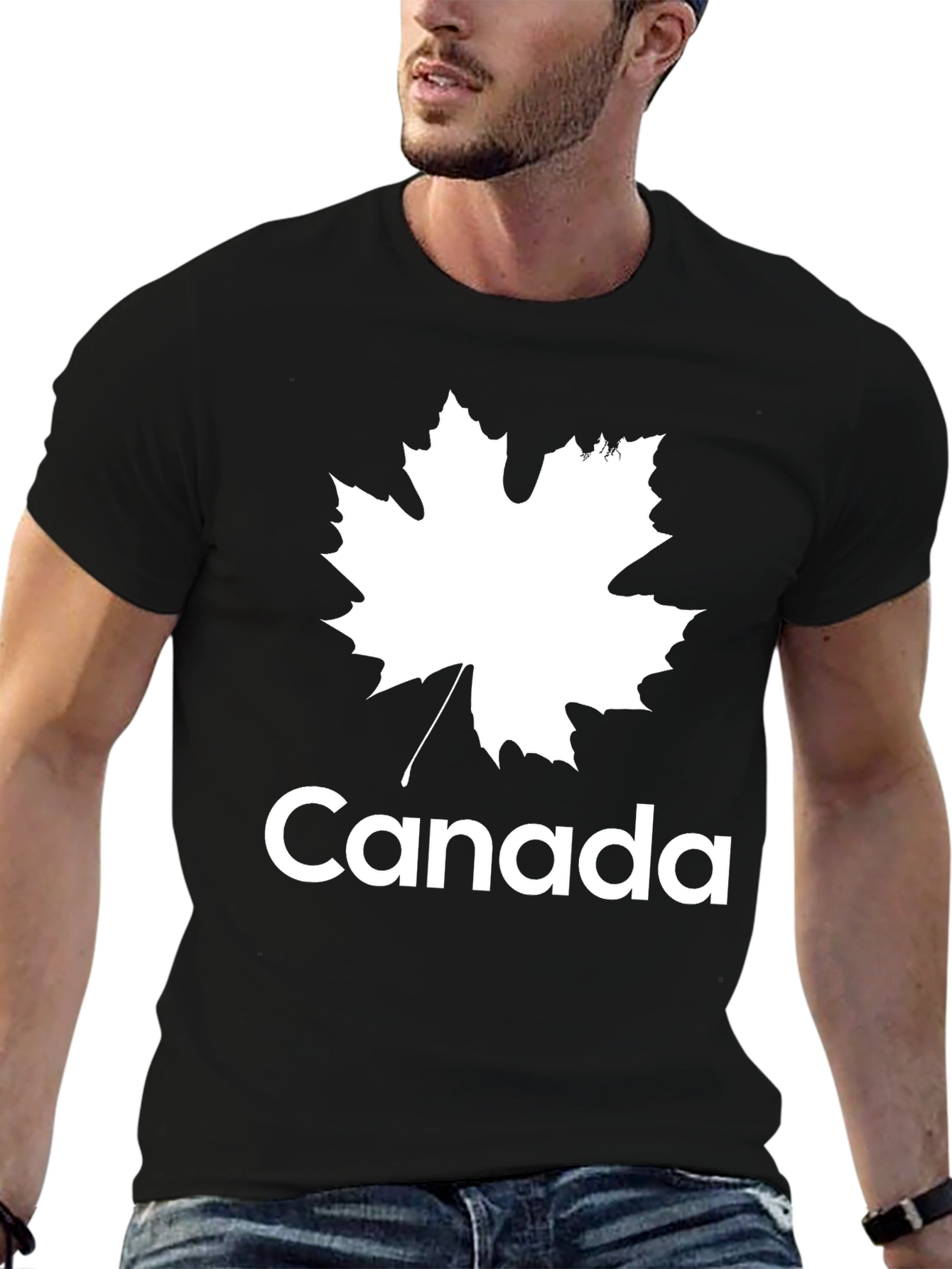 Canada Maple Leaf Black T-Shirt