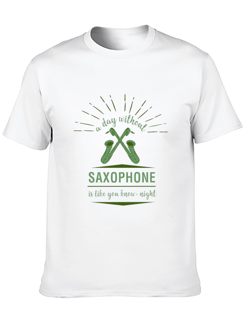 Saxophone Lover Black T-Shirt - Day Without Music
