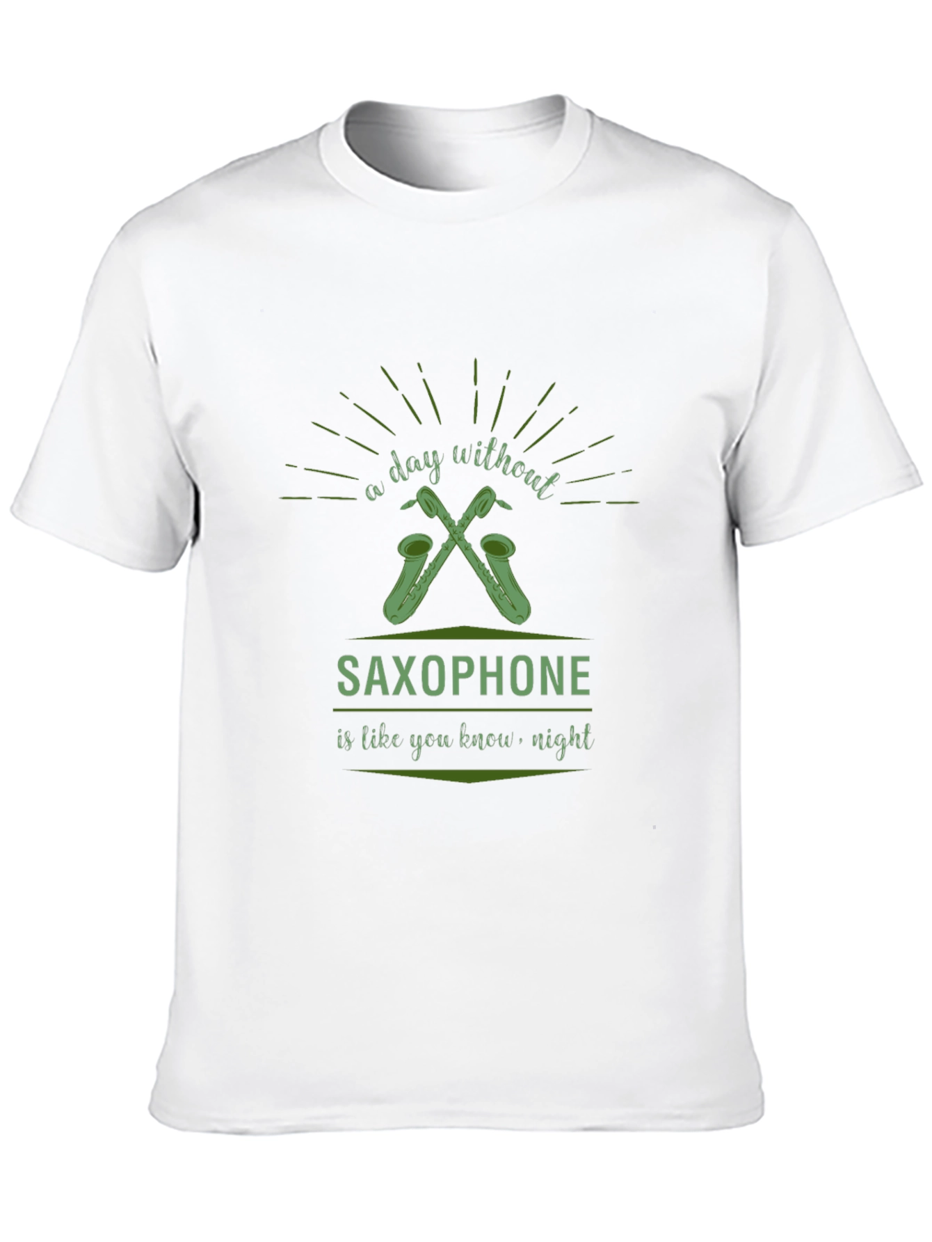 Saxophone Lover Black T-Shirt - Day Without Music