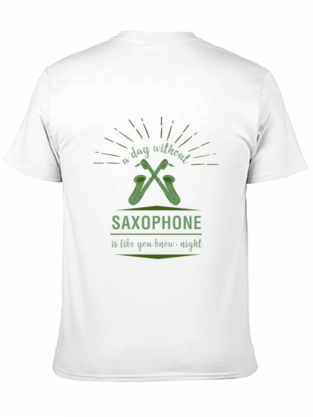 Saxophone Lover Black T-Shirt - Day Without Music