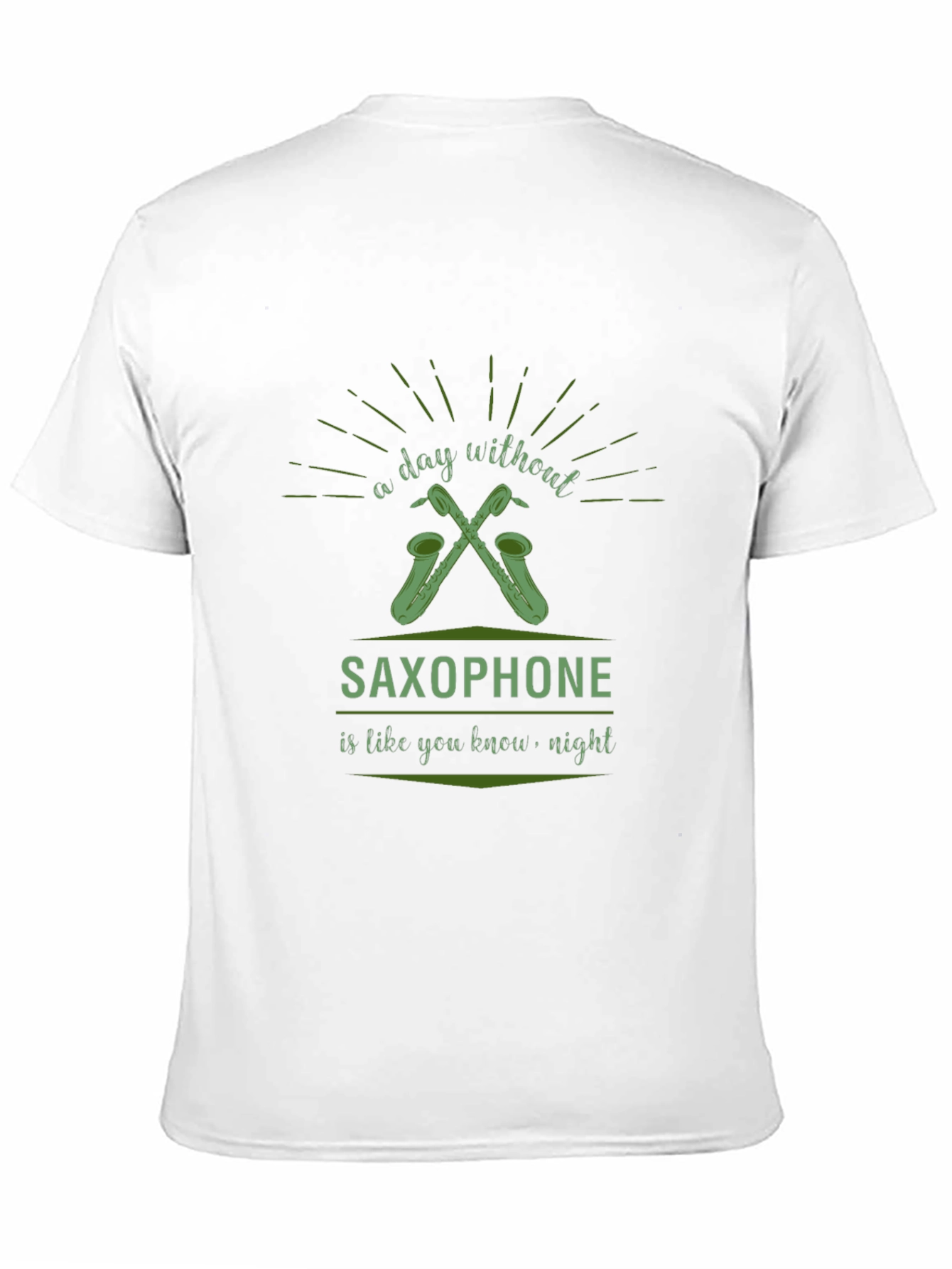 Saxophone Lover Black T-Shirt - Day Without Music