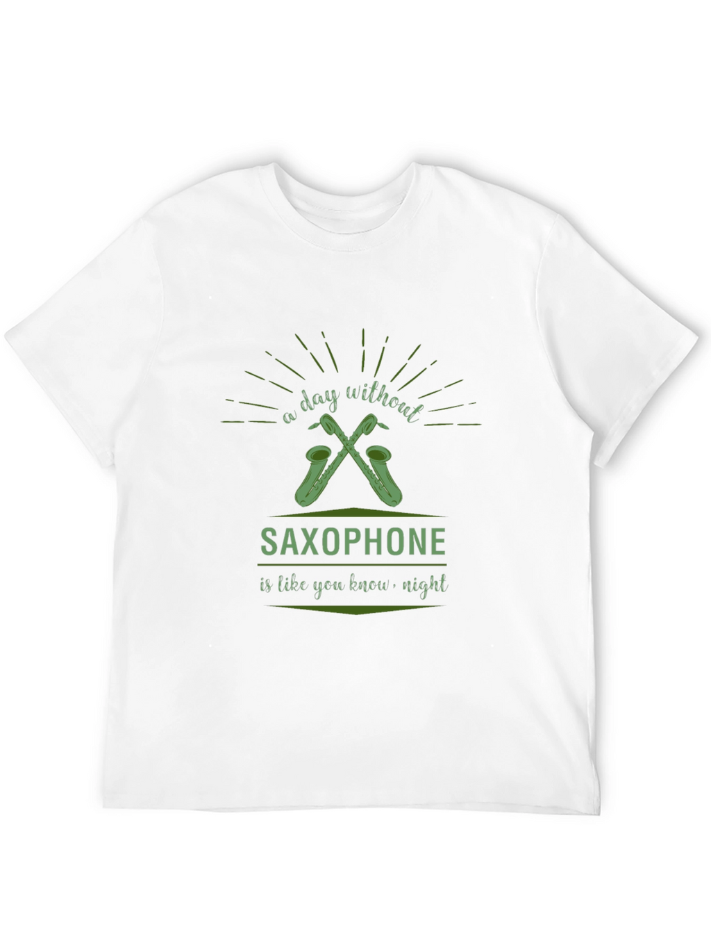 Saxophone Lover Black T-Shirt - Day Without Music