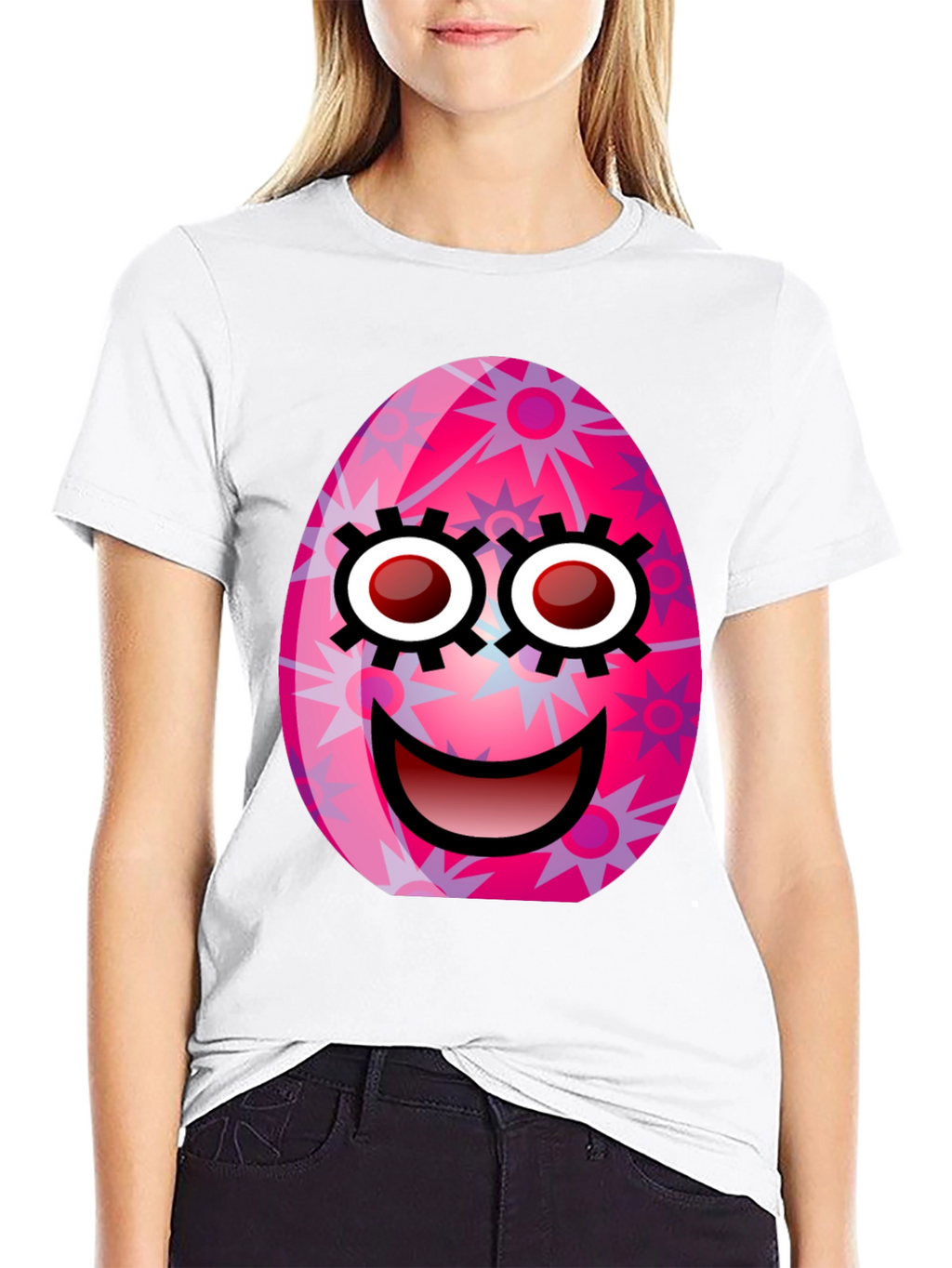 Easter Egg Face Graphic Tee