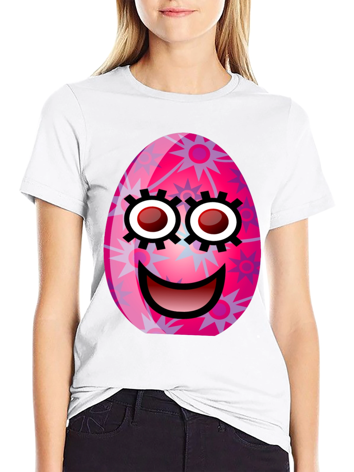 Easter Egg Face Graphic Tee