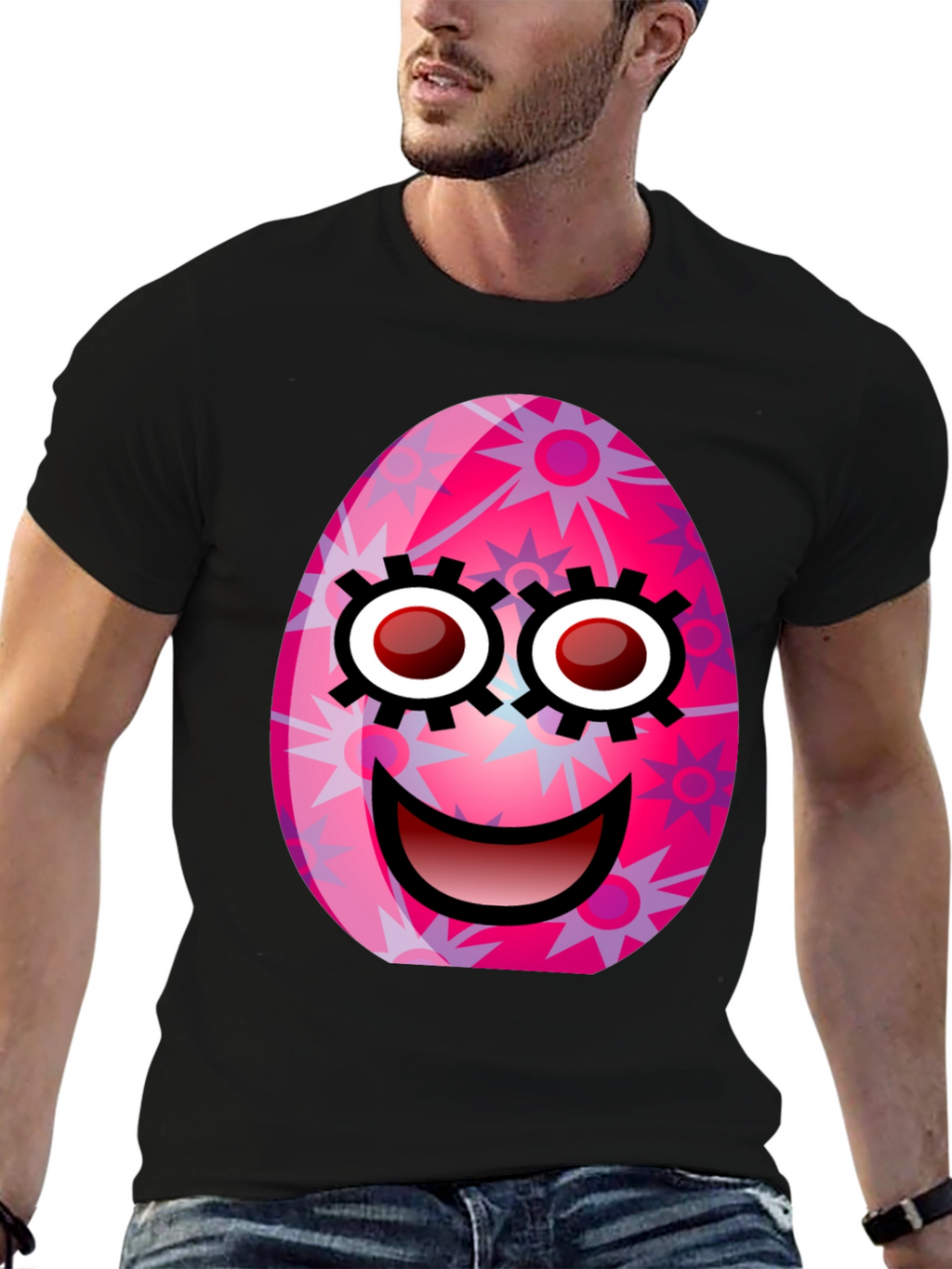 Easter Egg Face Graphic Tee