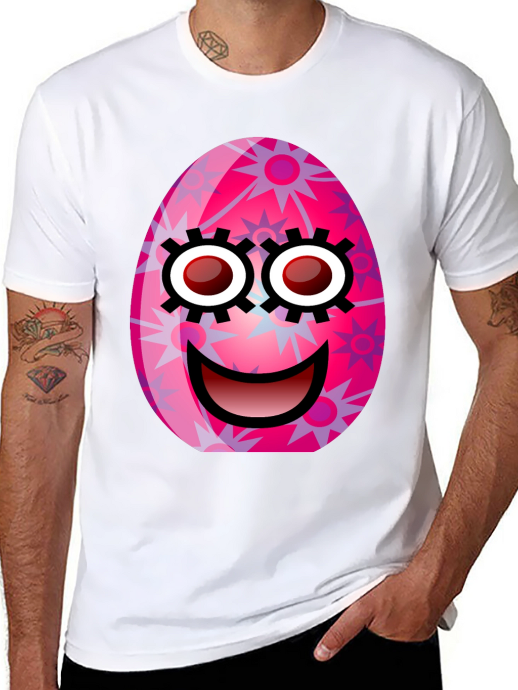 Easter Egg Face Graphic Tee