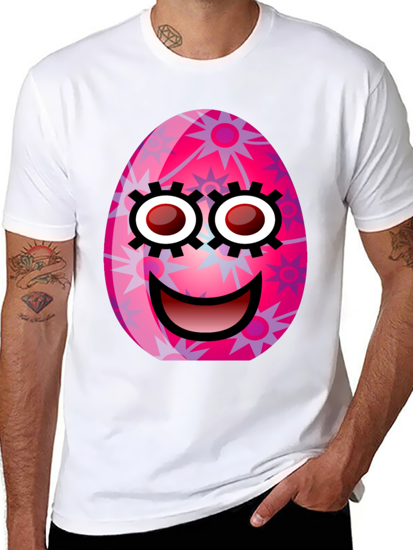 Easter Egg Face Graphic Tee