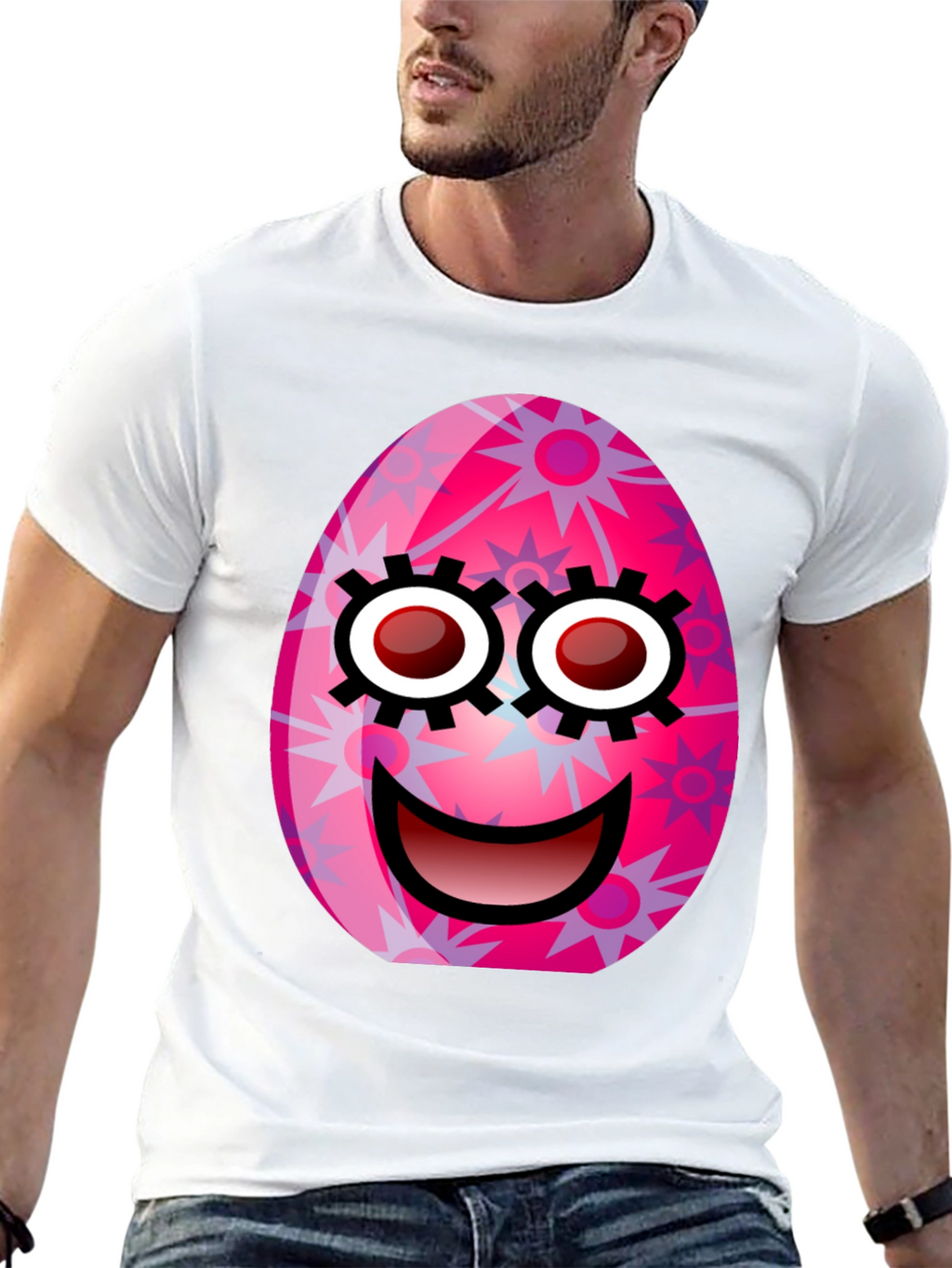 Easter Egg Face Graphic Tee