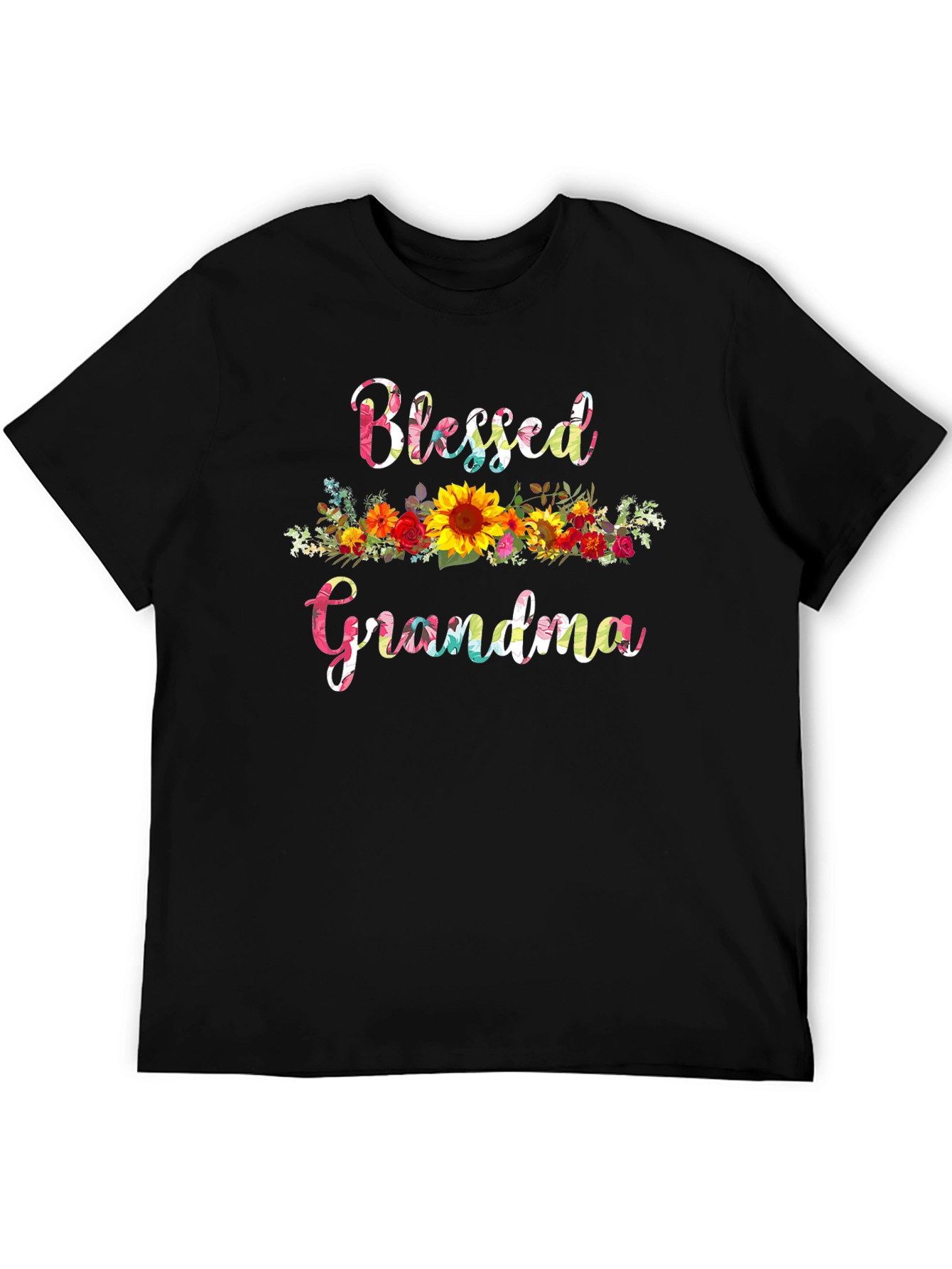 Blessed Grandma Floral Graphic Tee