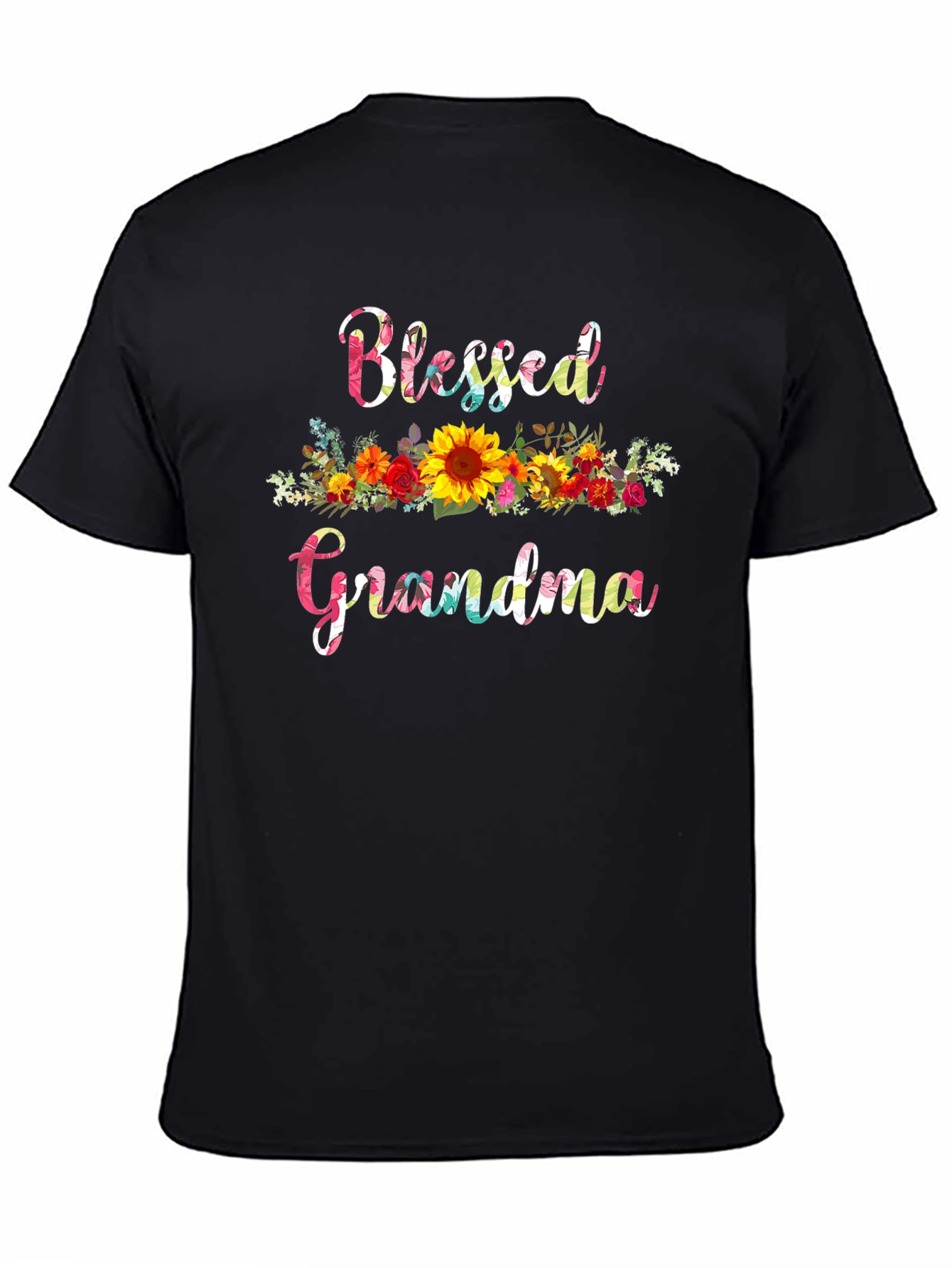 Blessed Grandma Floral Graphic Tee