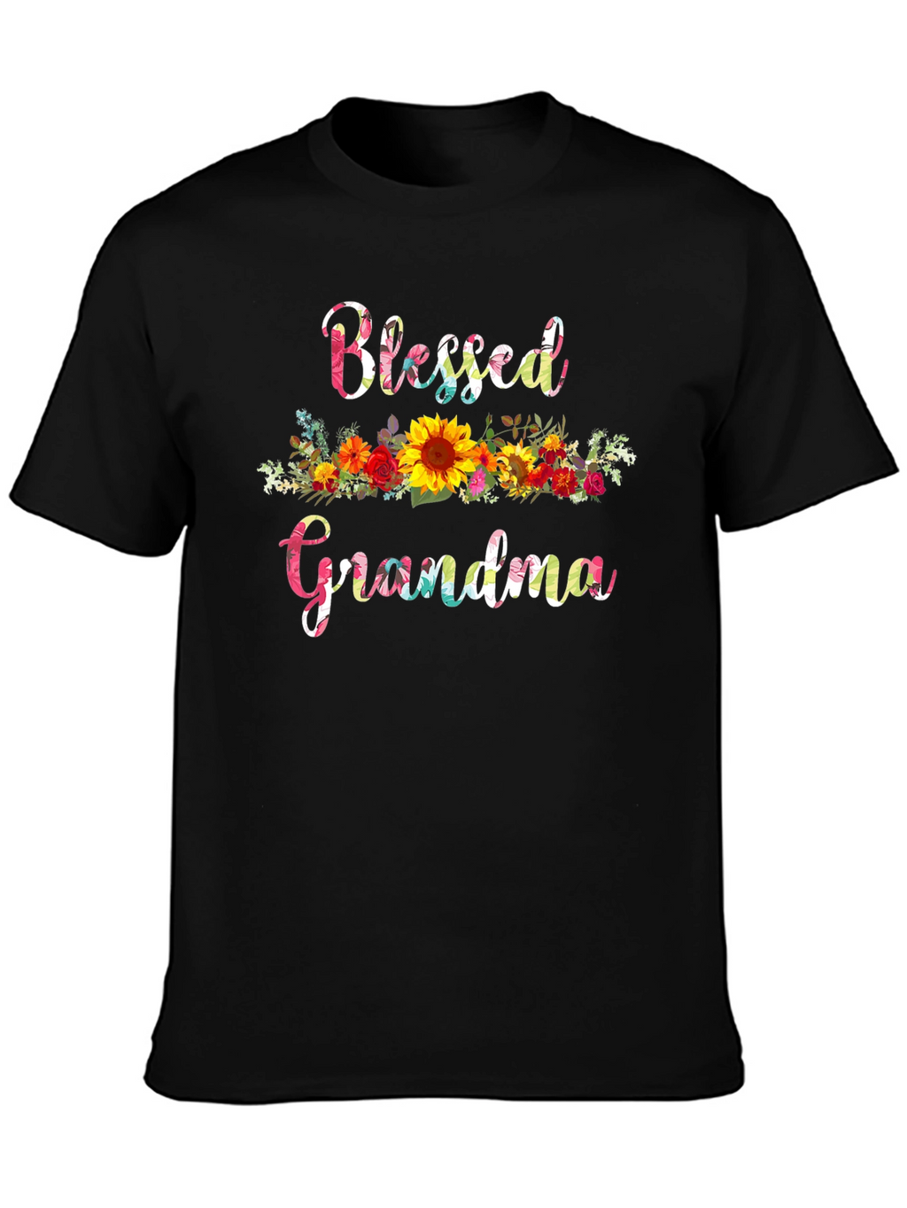 Blessed Grandma Floral Graphic Tee