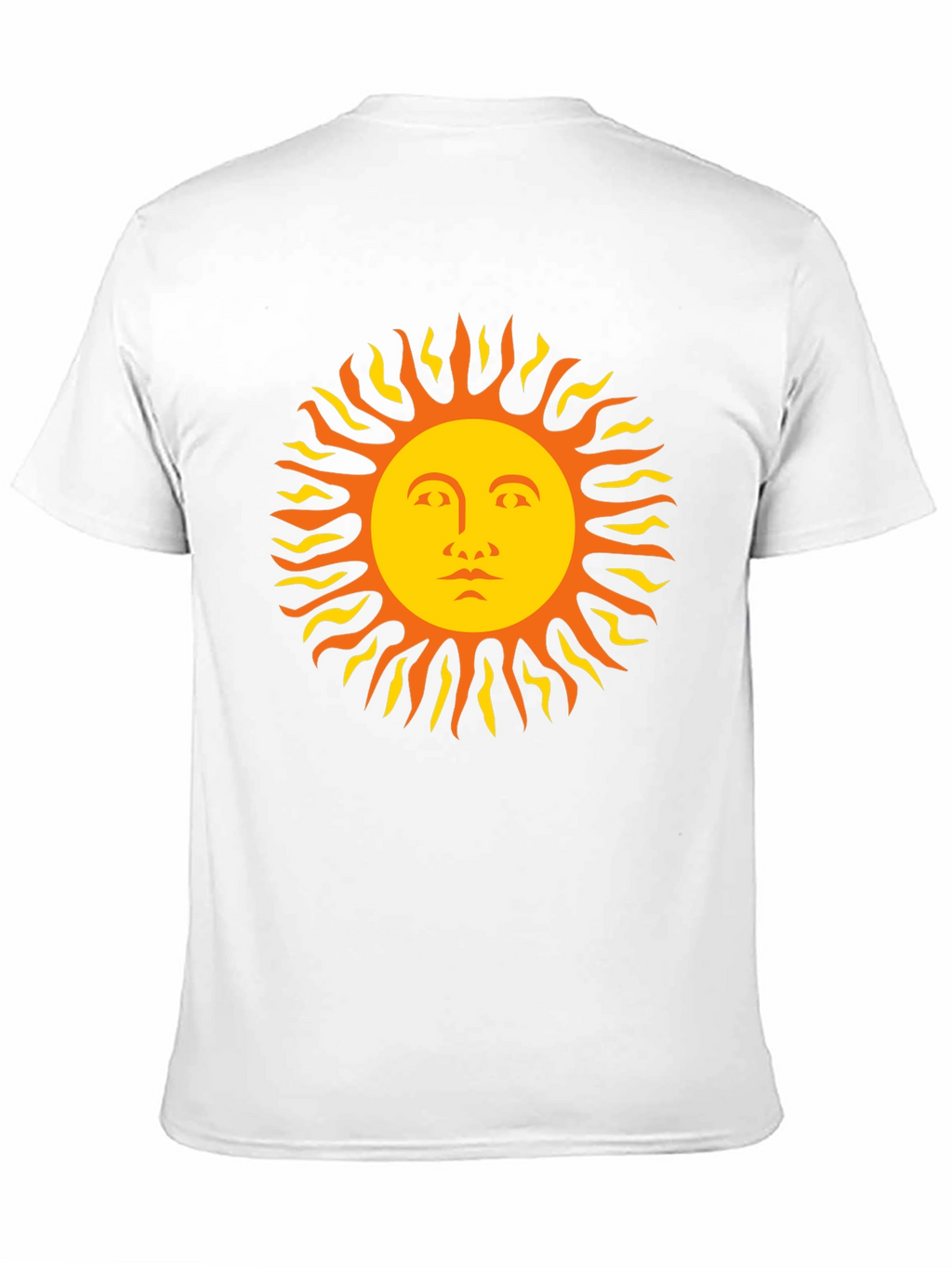 Sun Face Graphic Tee - Black Cotton T-Shirt