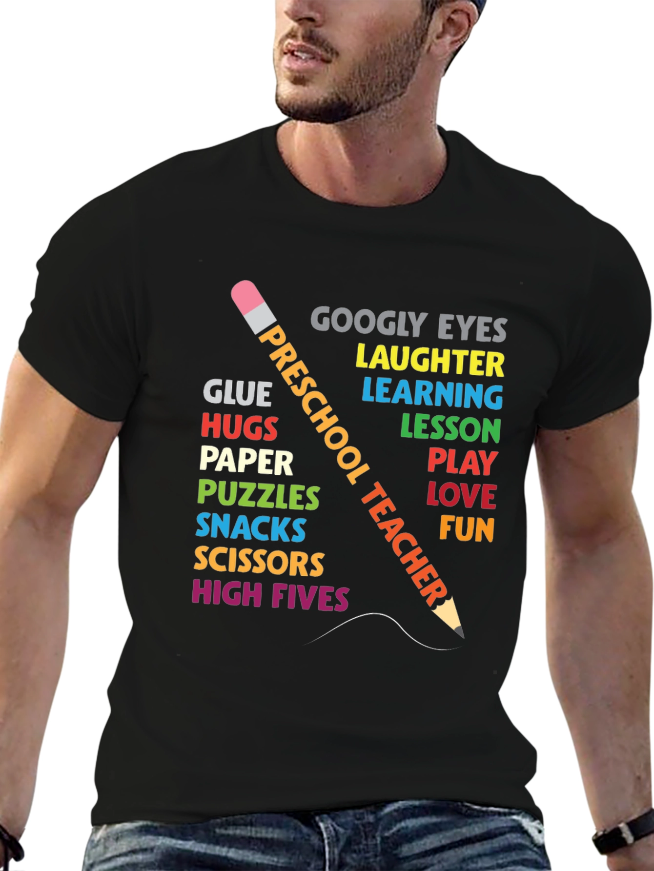 Preschool Teacher T-Shirt Fun Learning Tee