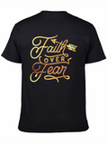 Faith Over Fear Graphic Tee - Black