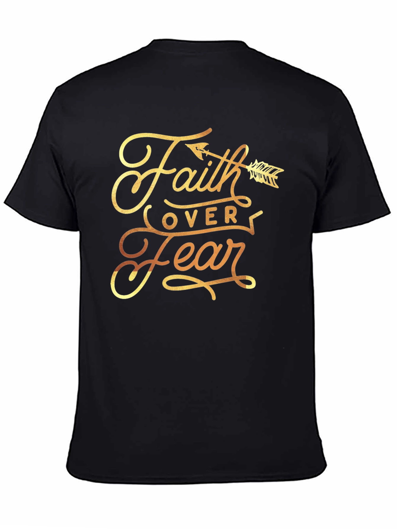 Faith Over Fear Graphic Tee - Black