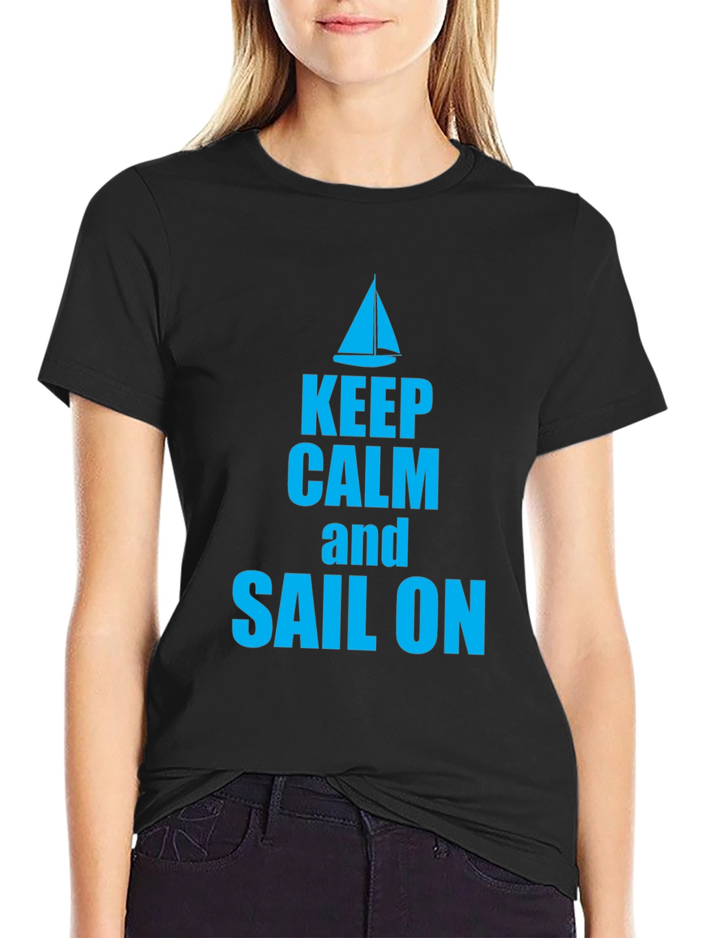 Keep Calm and Sail On Graphic T-Shirt