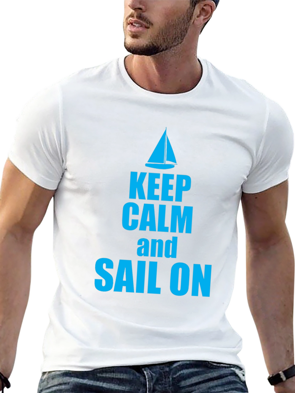 Keep Calm and Sail On Graphic T-Shirt