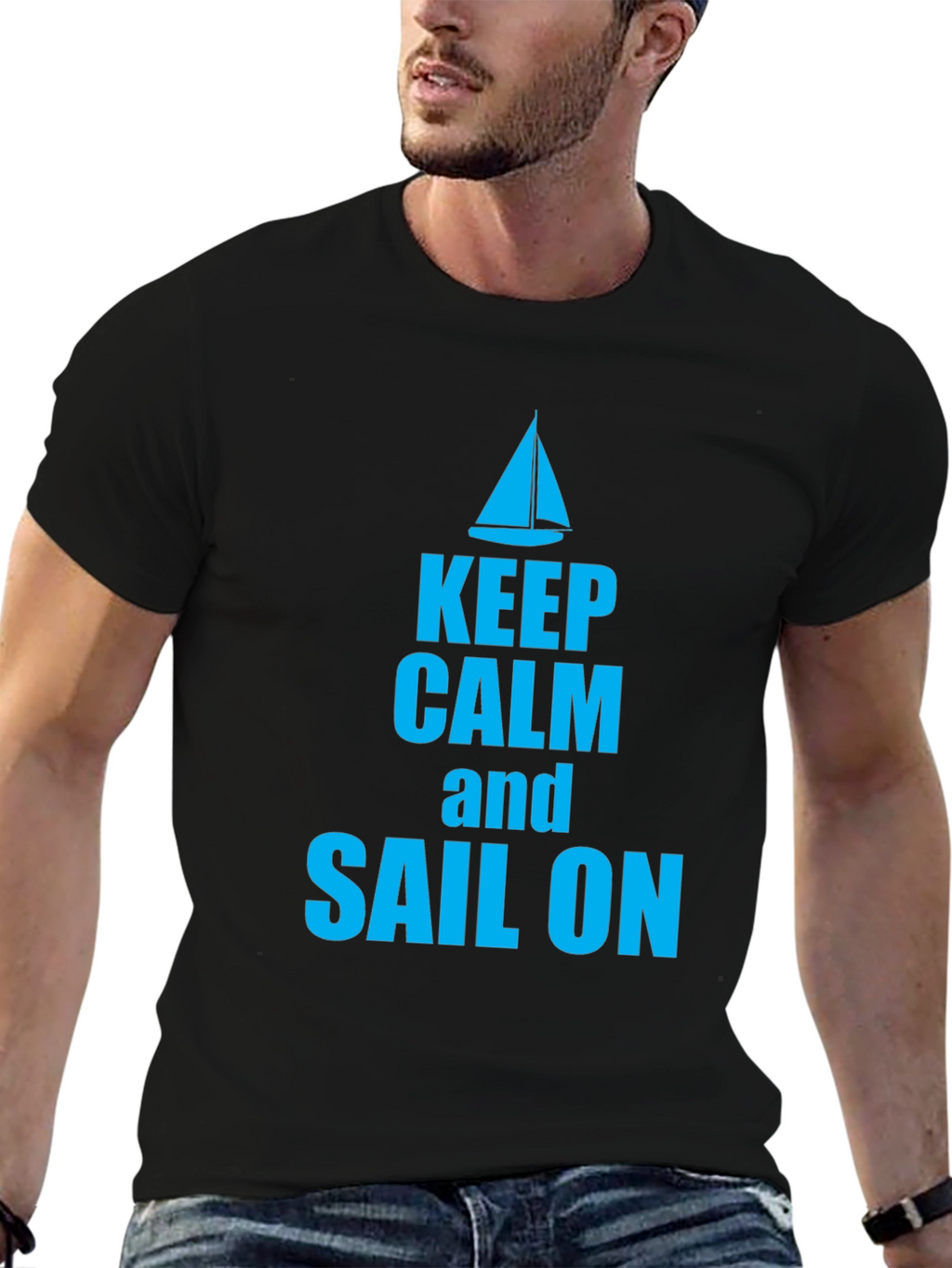 Keep Calm and Sail On Graphic T-Shirt