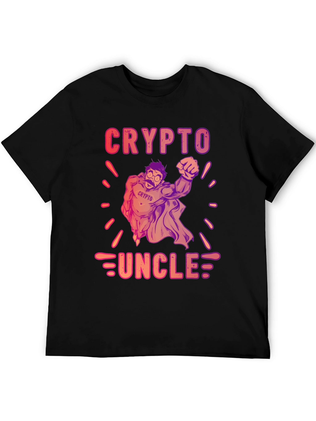 Crypto Uncle Graphic T-Shirt - Trendy Design