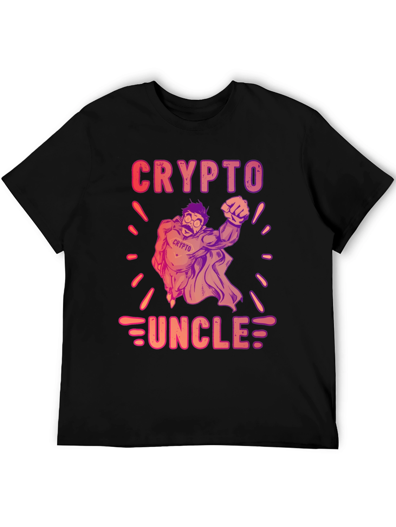 Crypto Uncle Graphic T-Shirt - Trendy Design
