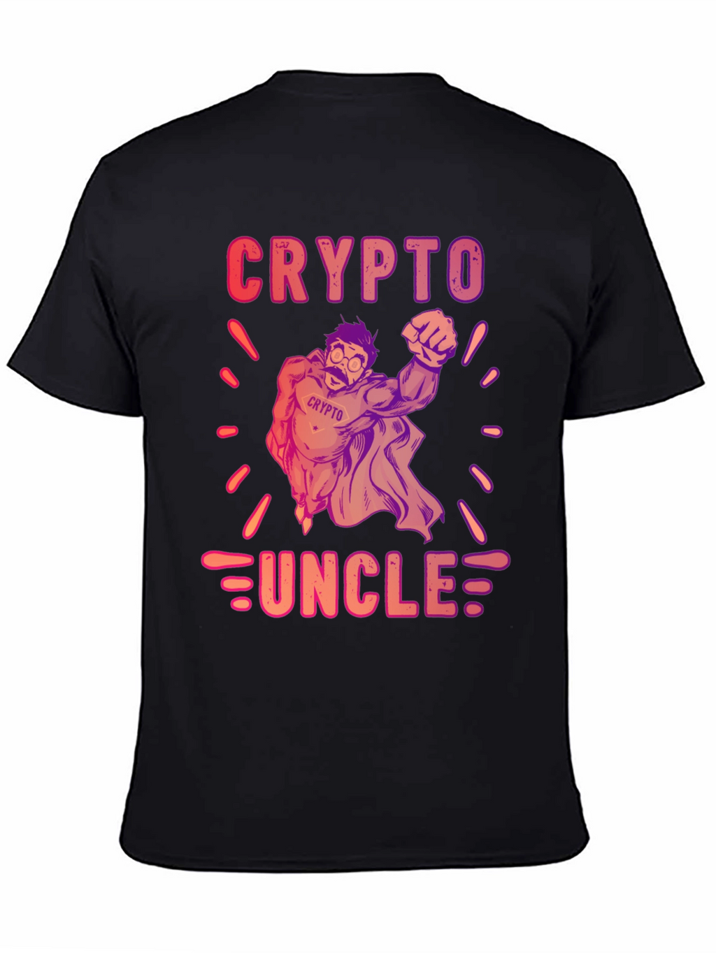 Crypto Uncle Graphic T-Shirt - Trendy Design